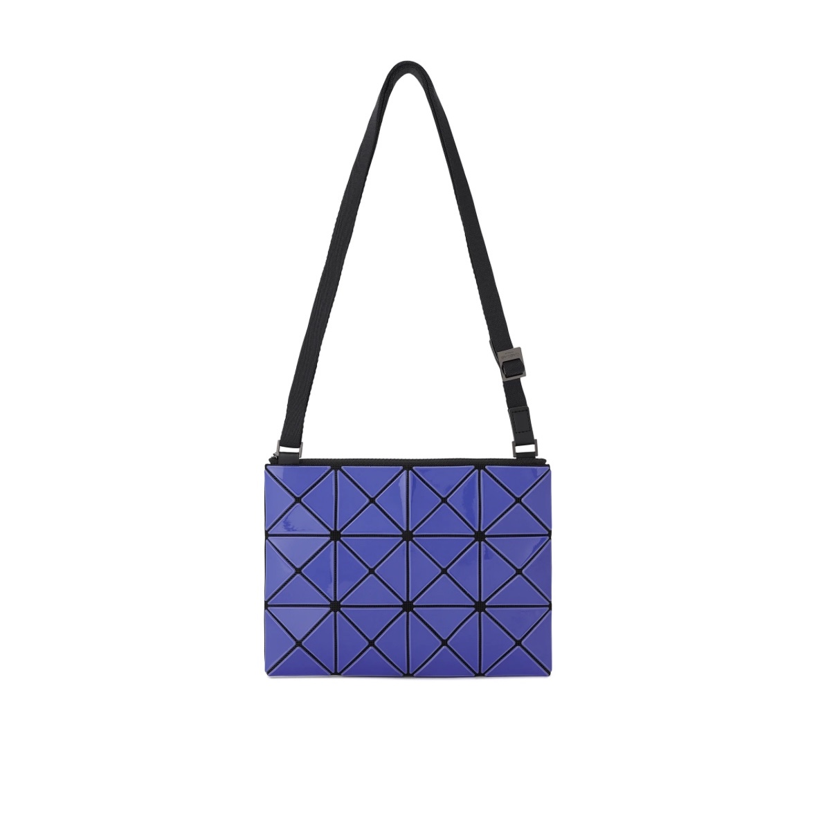 Bao Bao Issey Miyake Lucent W Crossbody Bag Light Grayish Blue 착용 스타일 - 7