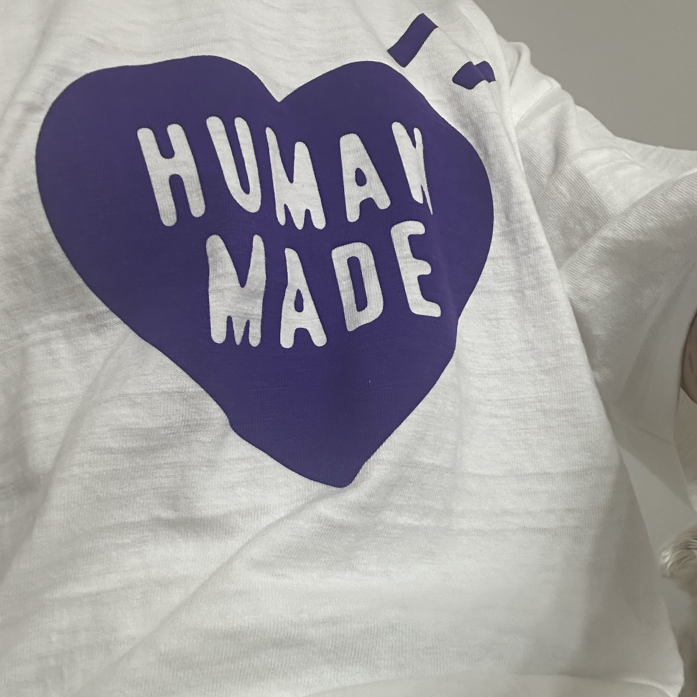 Human Made Heart T-Shirt White - Fukuoka Store Exclusive 착용 스타일