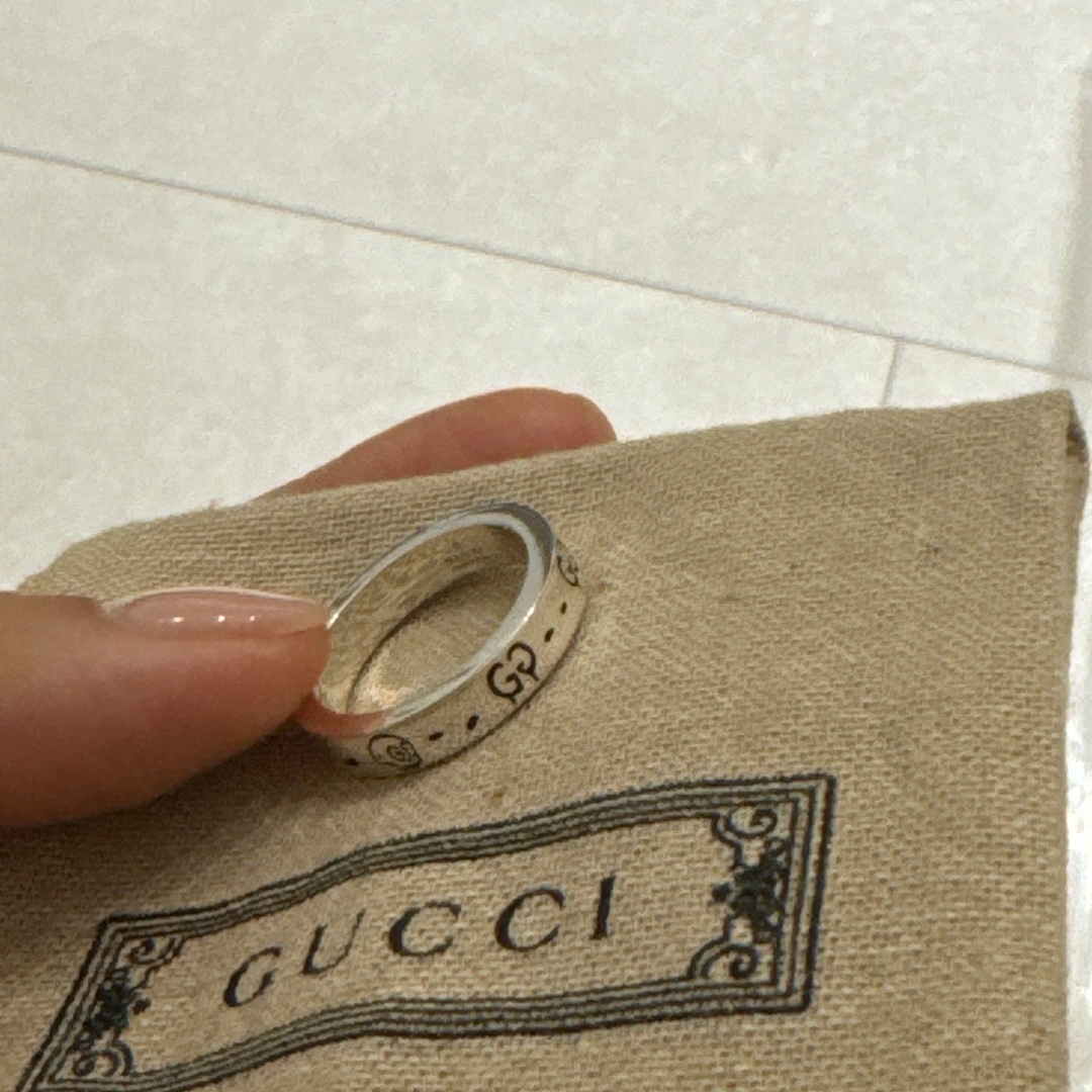 Gucci Ghost Ring Silver 3.8mm 착용 스타일 - 2