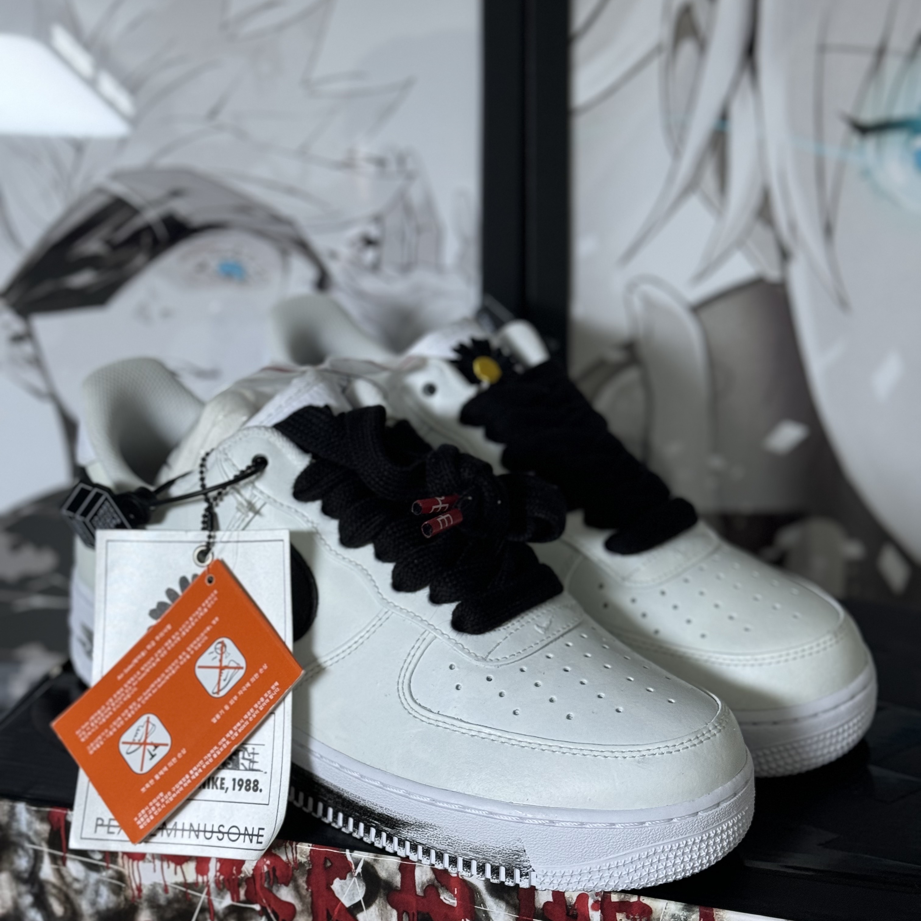 Nike x Peaceminusone Air Force 1 Low Para-Noise 2.0 착용 스타일