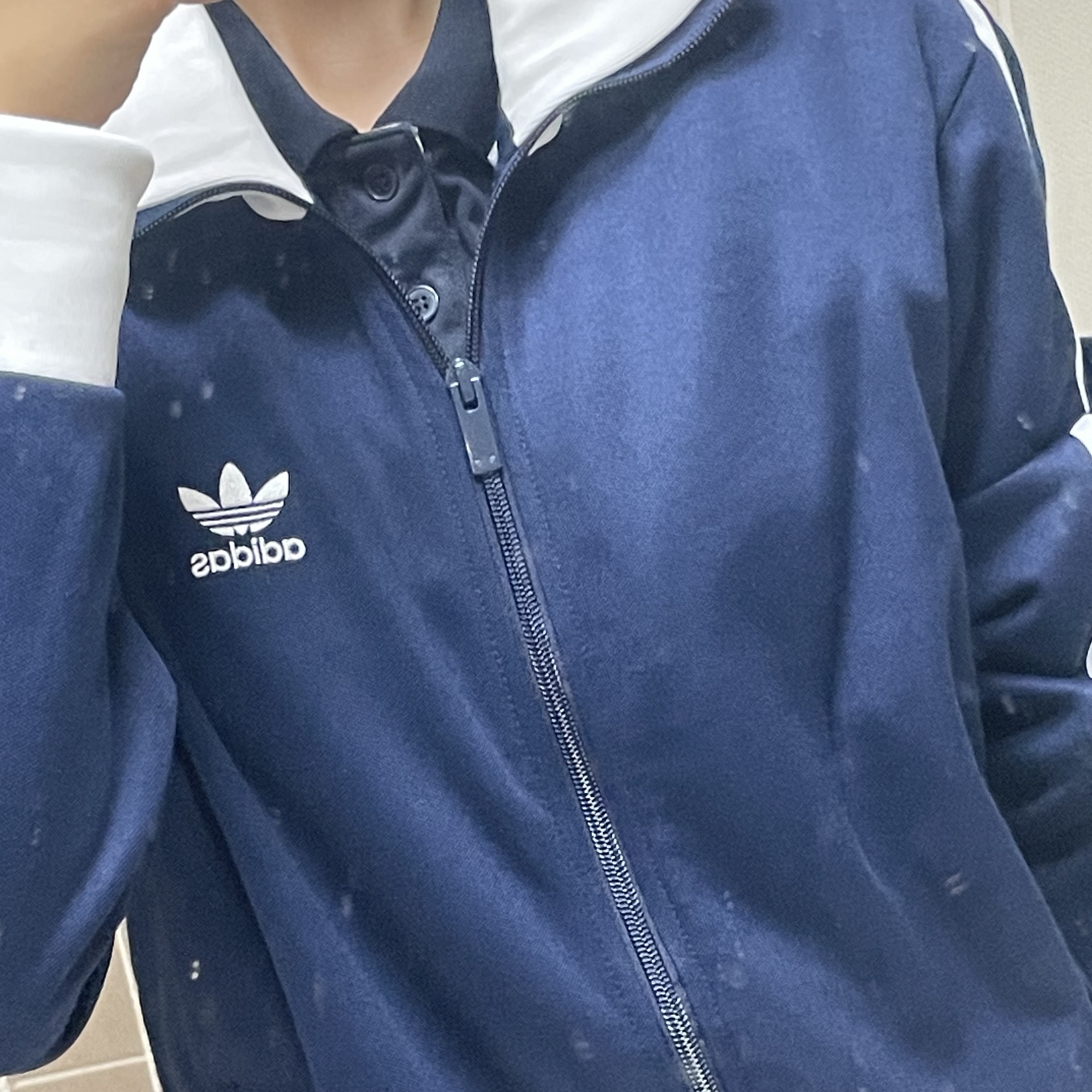 Adidas Adicolor Classic Beckenbauer Track Top Night Indigo - KR Sizing 착용 스타일