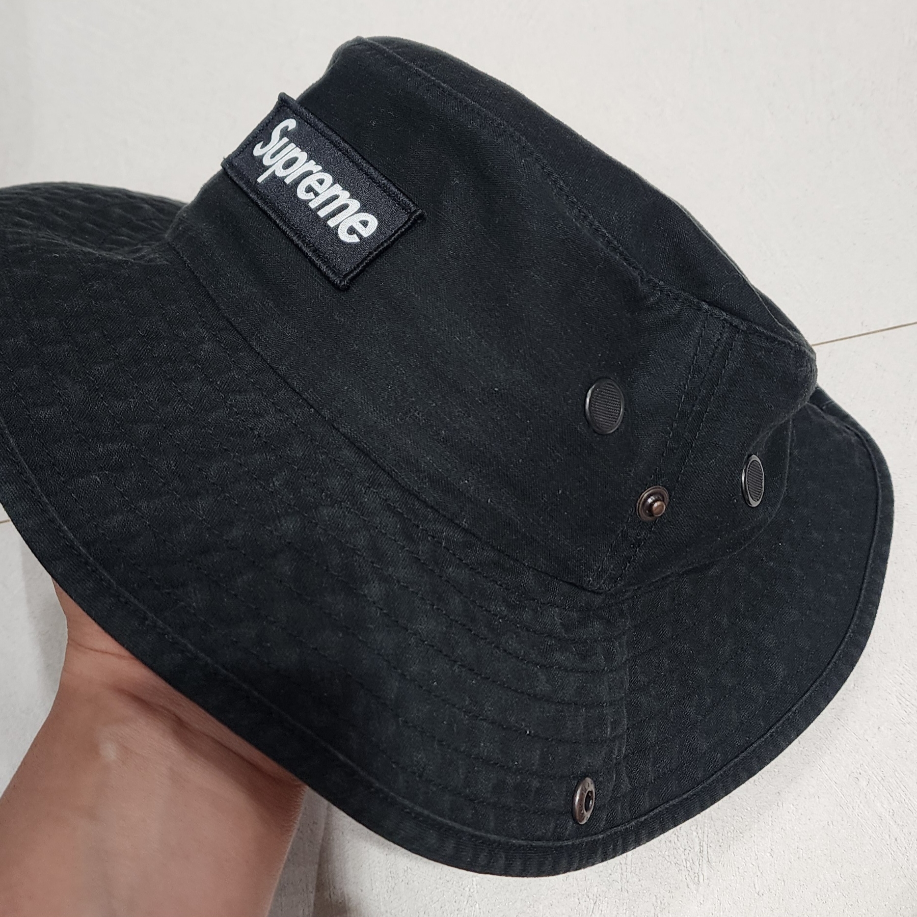 Supreme Military Boonie Black - 23FW 착용 스타일