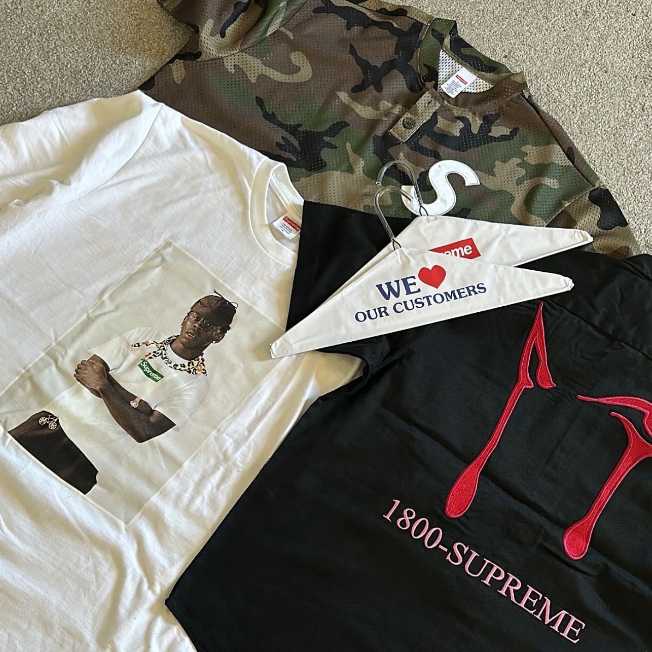Supreme S Logo Baseball Henley Woodland Camo - 24FW 착용 스타일