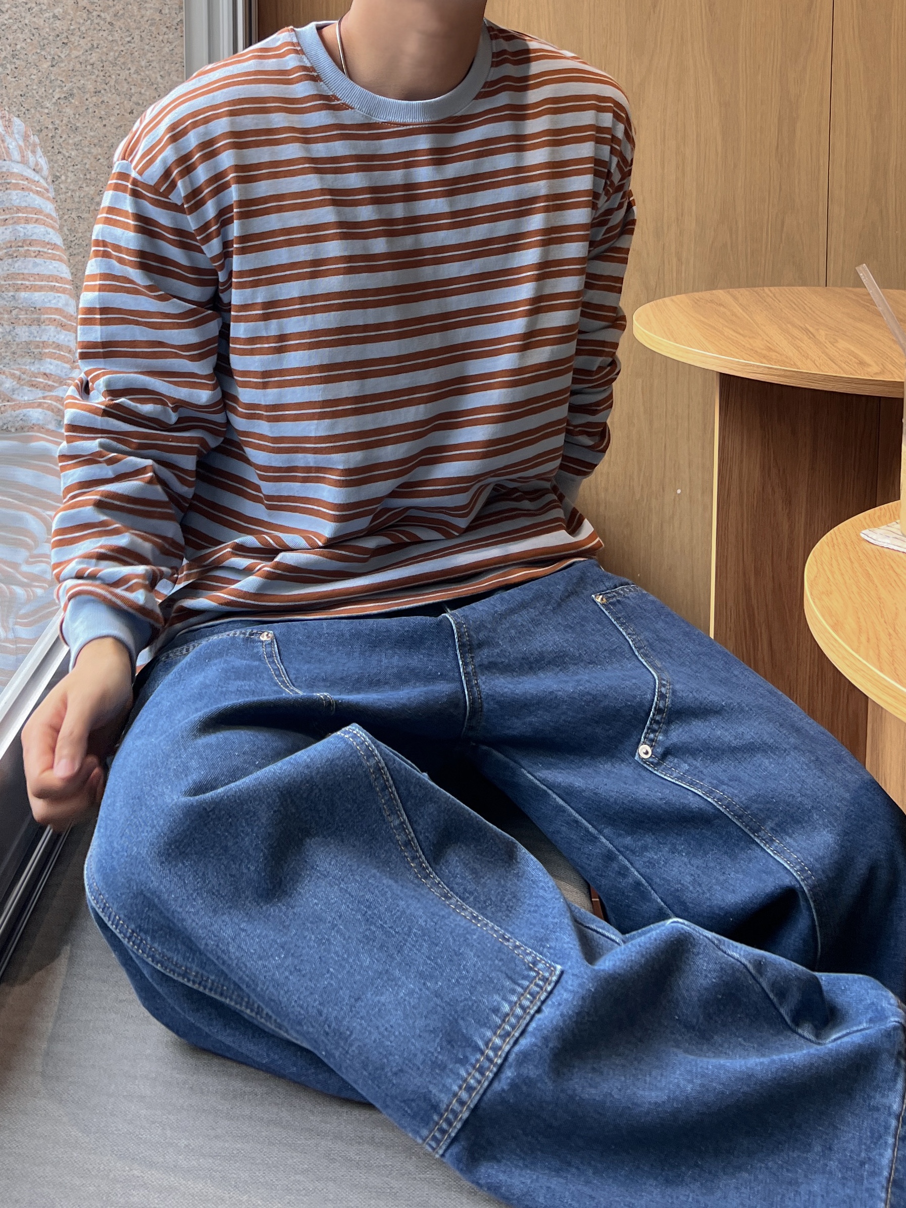 Clarks Wallabee Maple Suede, Casio AQ-230A-2A2MQY 착용 스타일 - 2