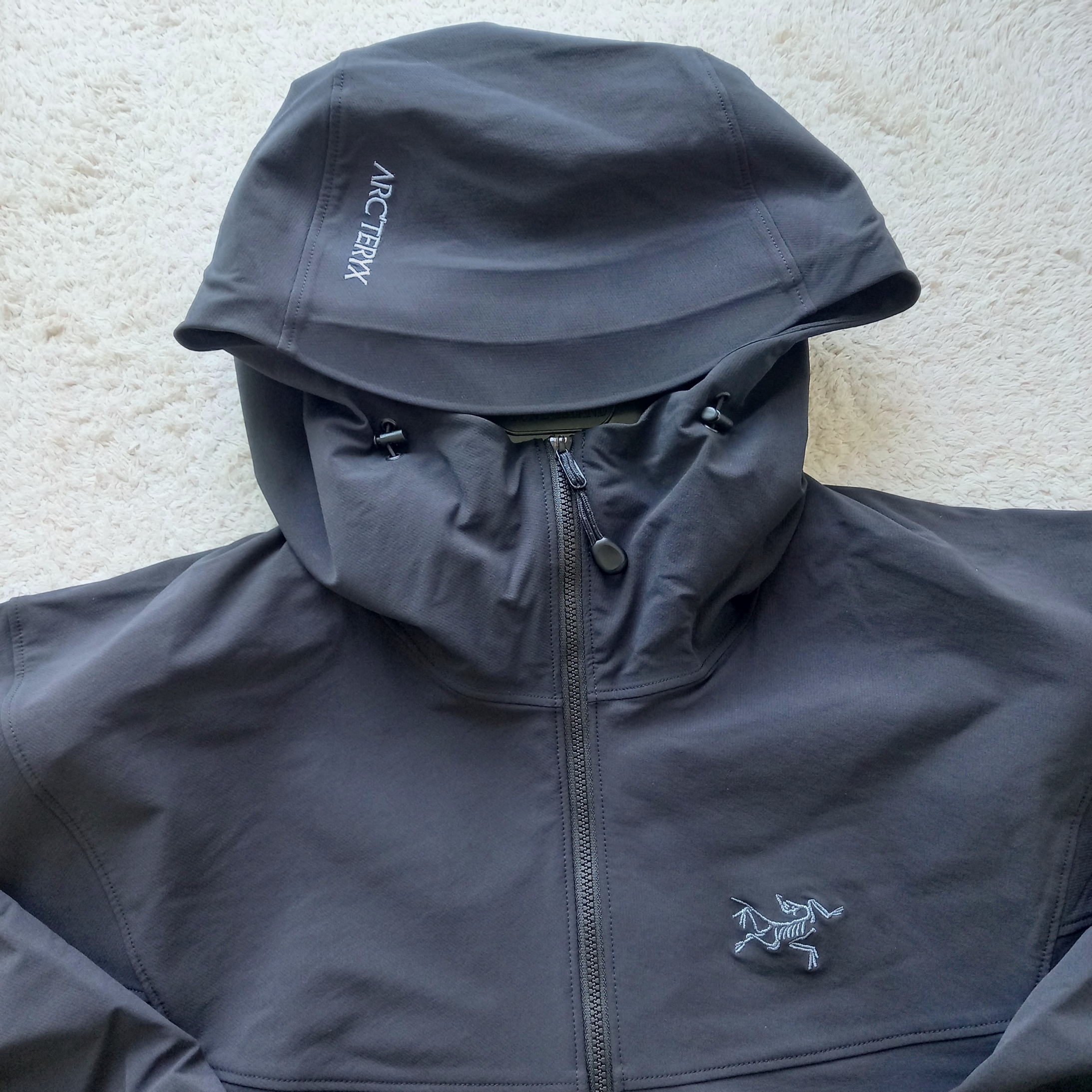 Arc'teryx Gamma LT Hoody Black 착용 스타일 - 2