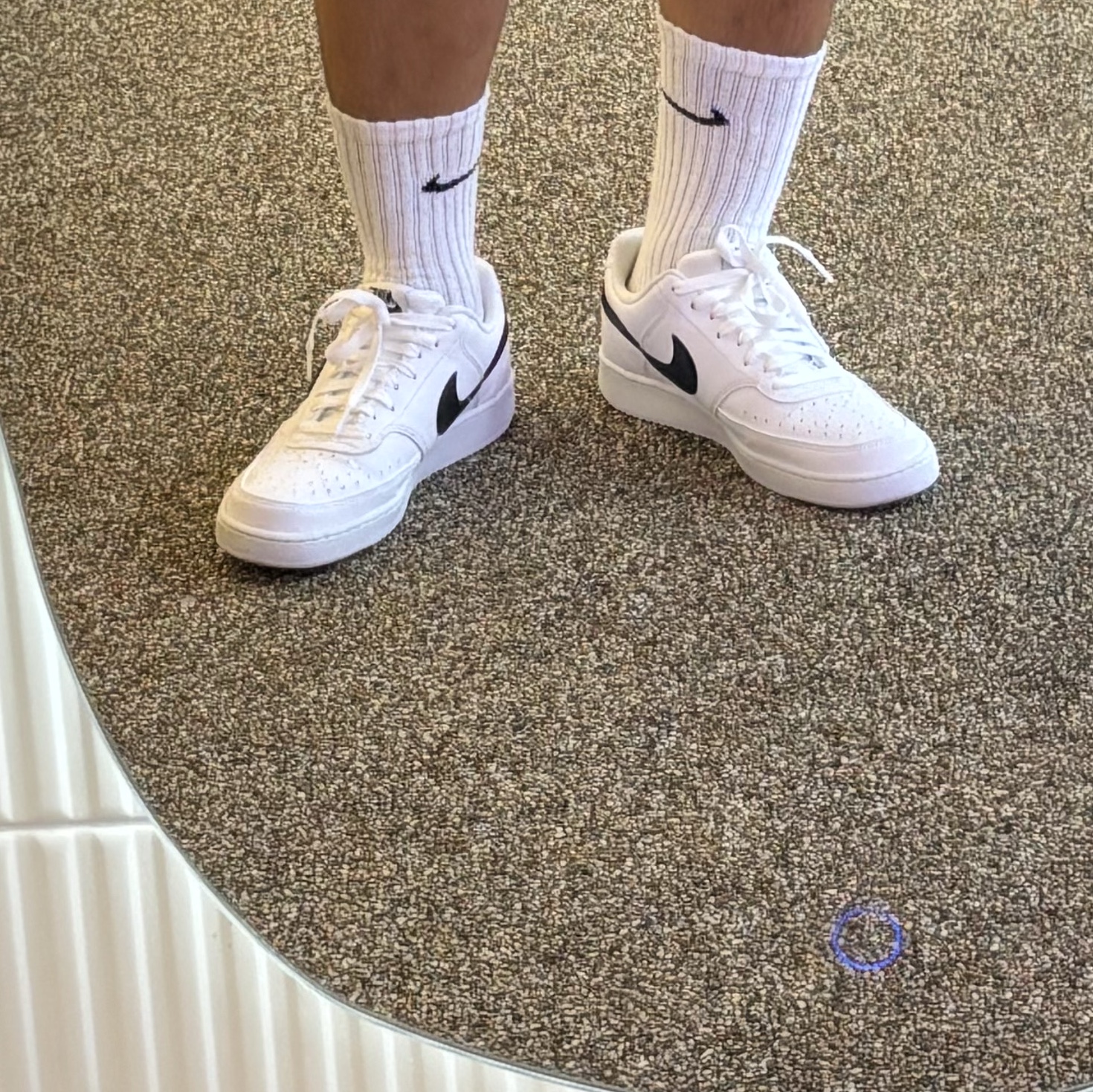 Nike Court Vision Low Next Nature White Black 착용 스타일