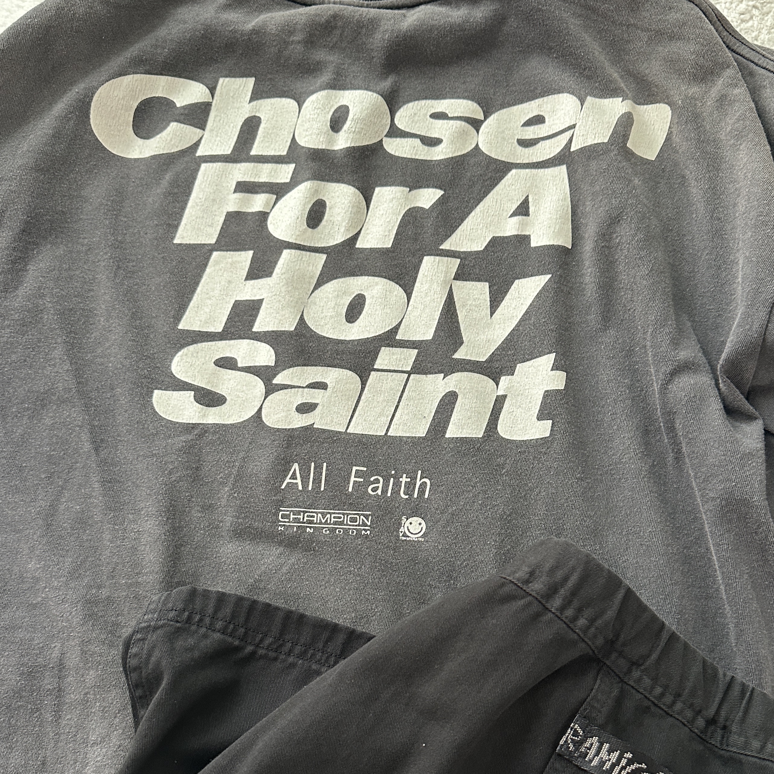 Saint Mxxxxxx Chosen S/S T-Shirt Black 착용 스타일 - 2