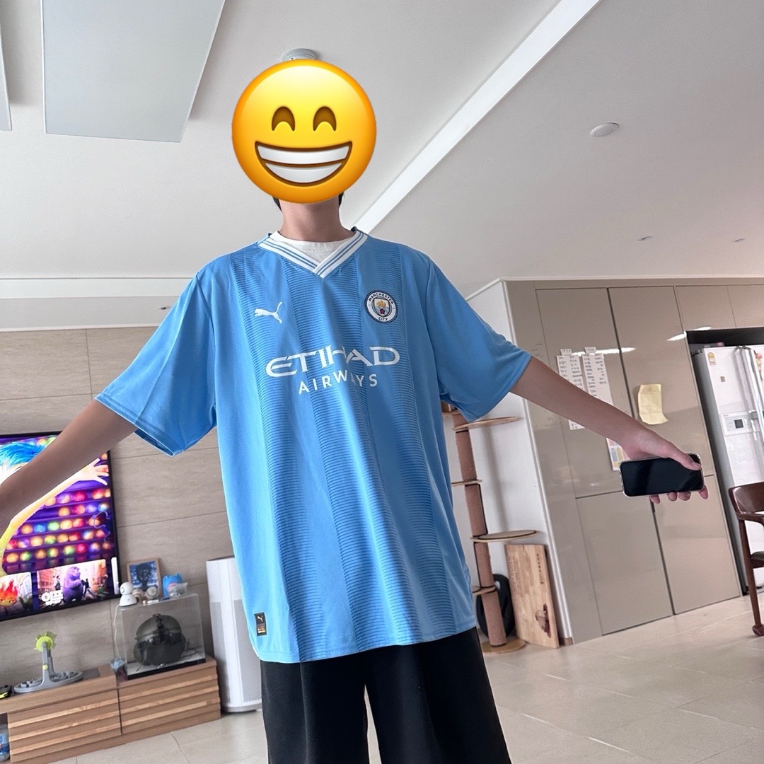 Puma Manchester City 2023/24 Home Jersey Team Light Blue (Non Marking Ver.) 착용 스타일