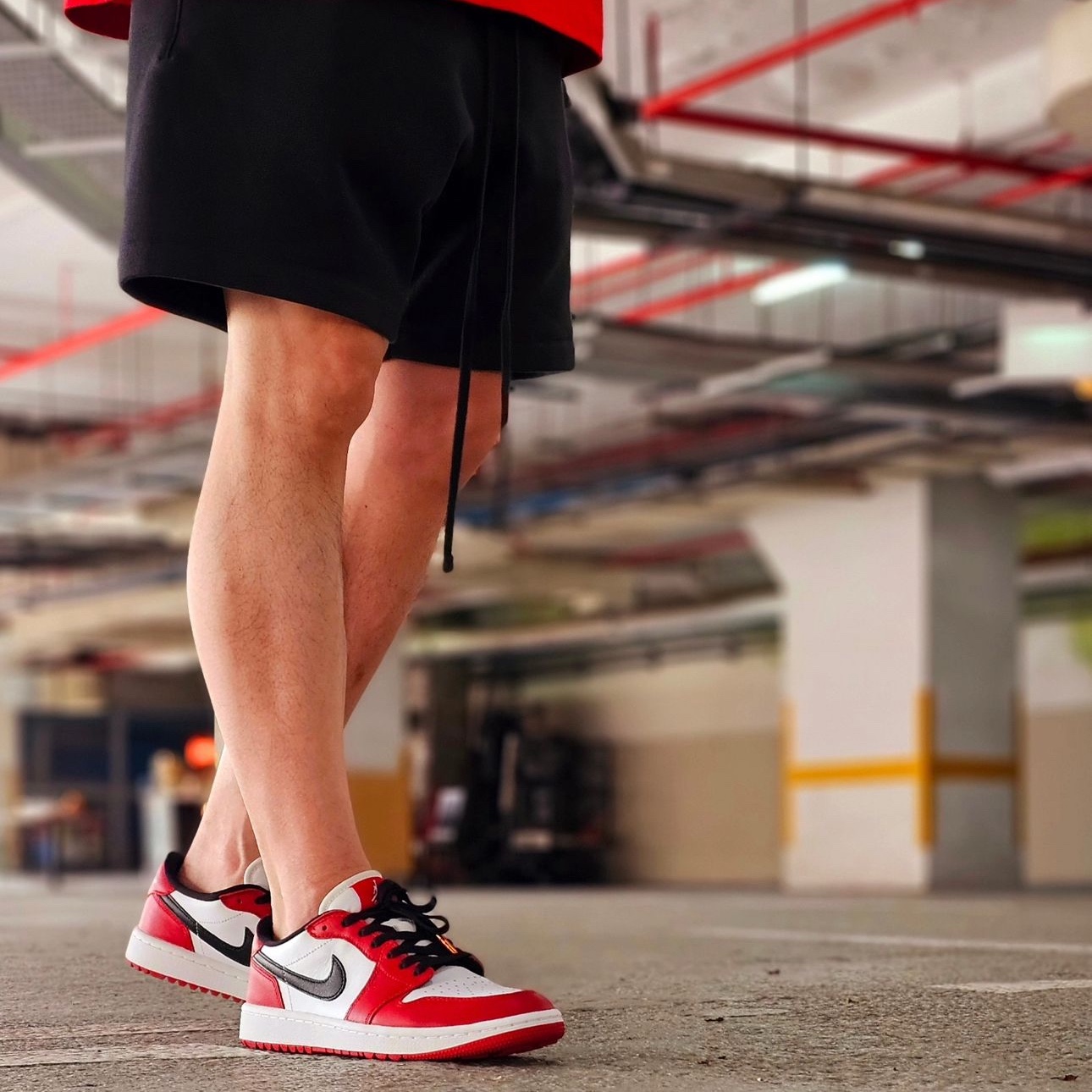 Jordan 1 Low Golf Chicago 착용 스타일 - 4