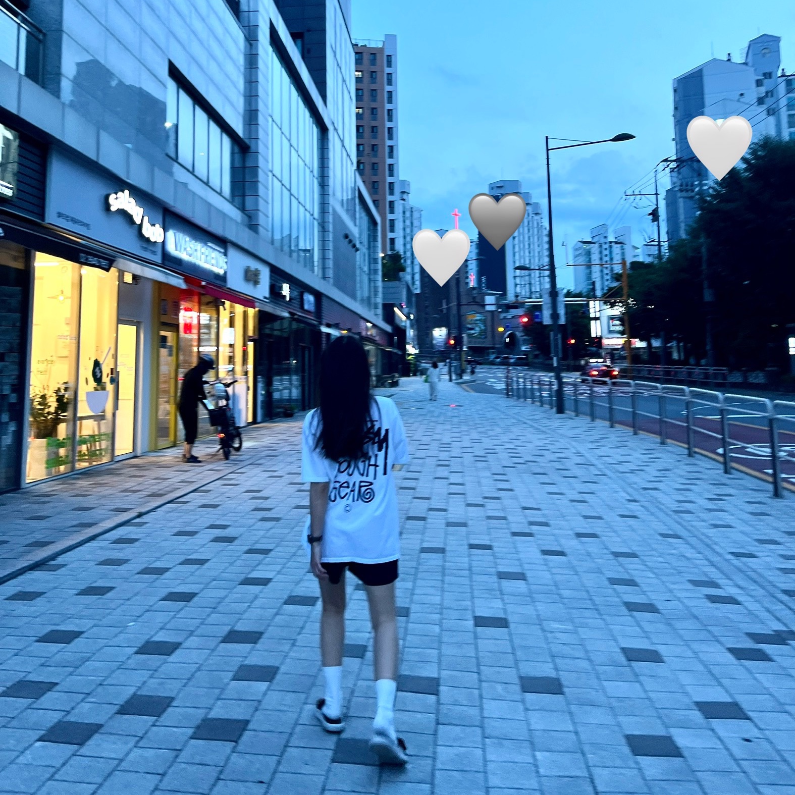 Stussy Tough Gear T-Shirt White 착용 스타일
