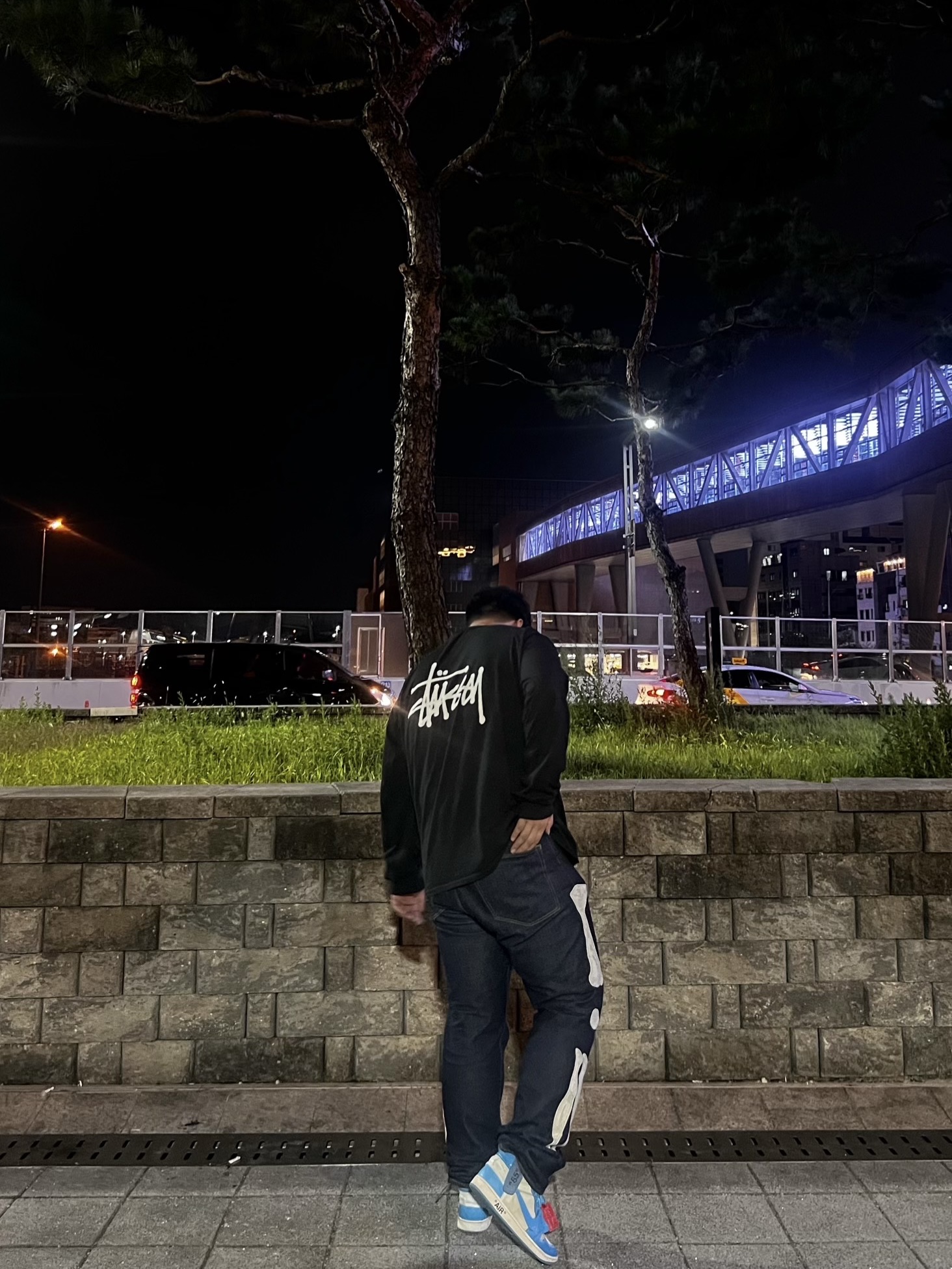 Stussy Basic Stussy LS T-Shirt Black, Kapital 12.5 oz. Denim Mexican Tuxedo 5P Okagilly Pants Indigo 착용 스타일 - 1