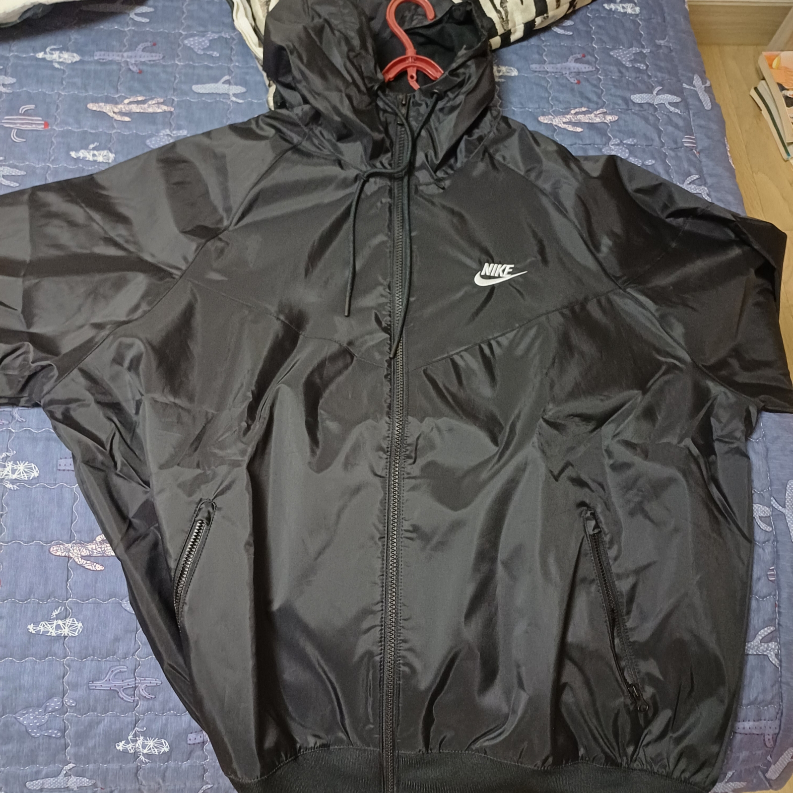 Nike NSW Windrunner Hoodie Jacket Black - Asia 착용 스타일