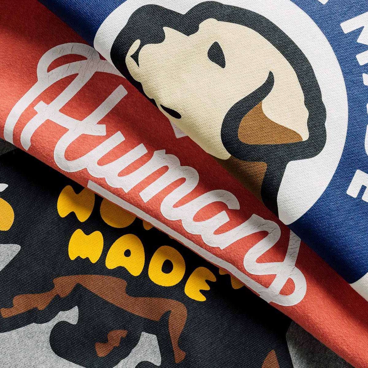 Human Made Graphic T-Shirt #6 Black, Human Made Stitch Work Shirt Black 착용 스타일 - 4