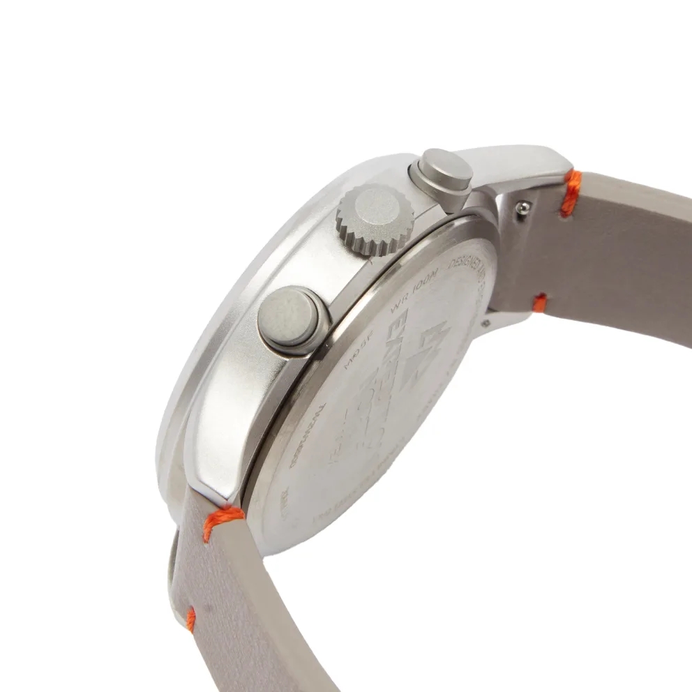 Timex Expedition North Sierra Chronograph 42mm Leather Strap Watch ray Silver Tone 착용 스타일 - 2