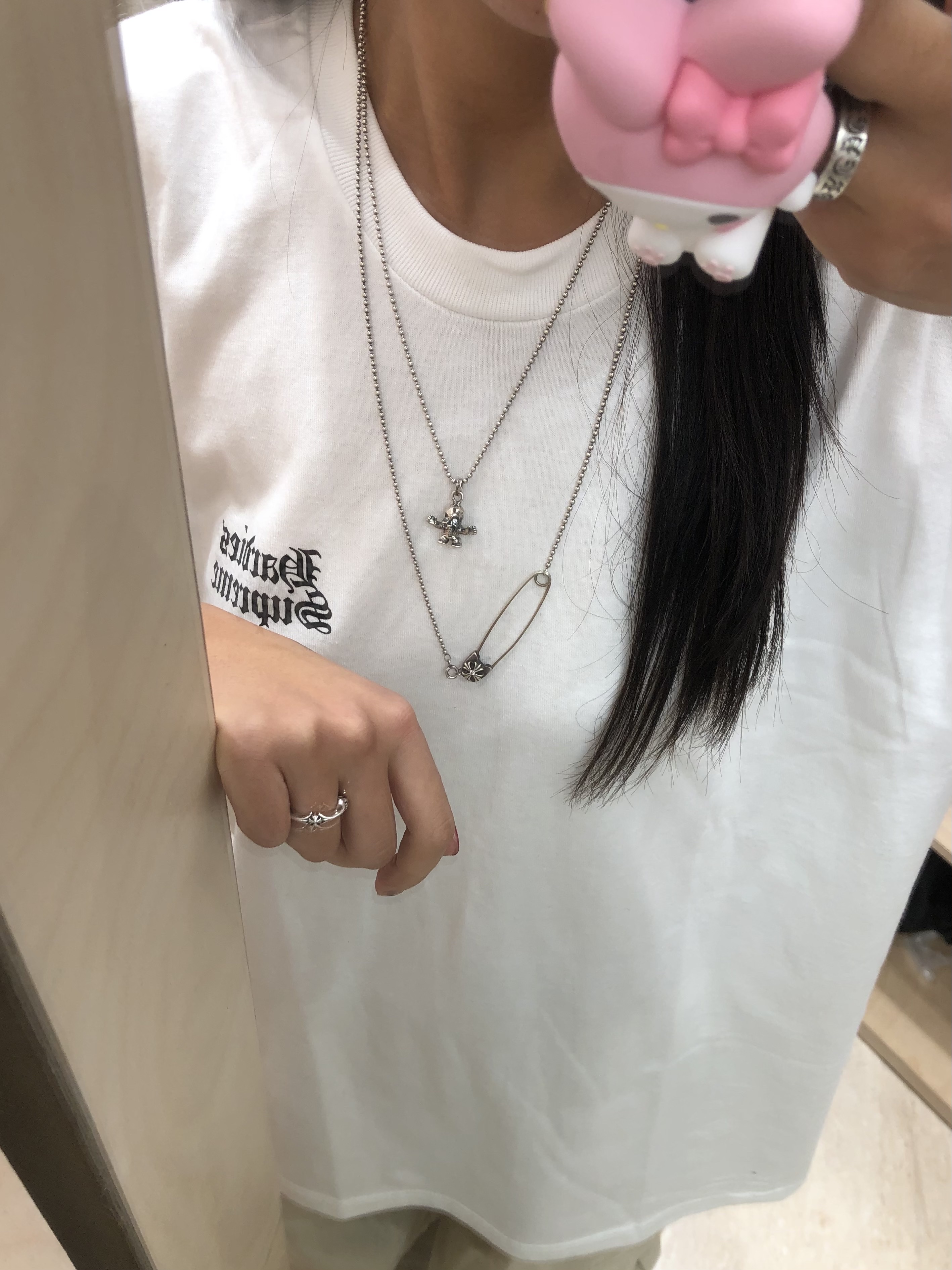 Supreme x Hardies Dog T-Shirt White - 23SS 착용 스타일