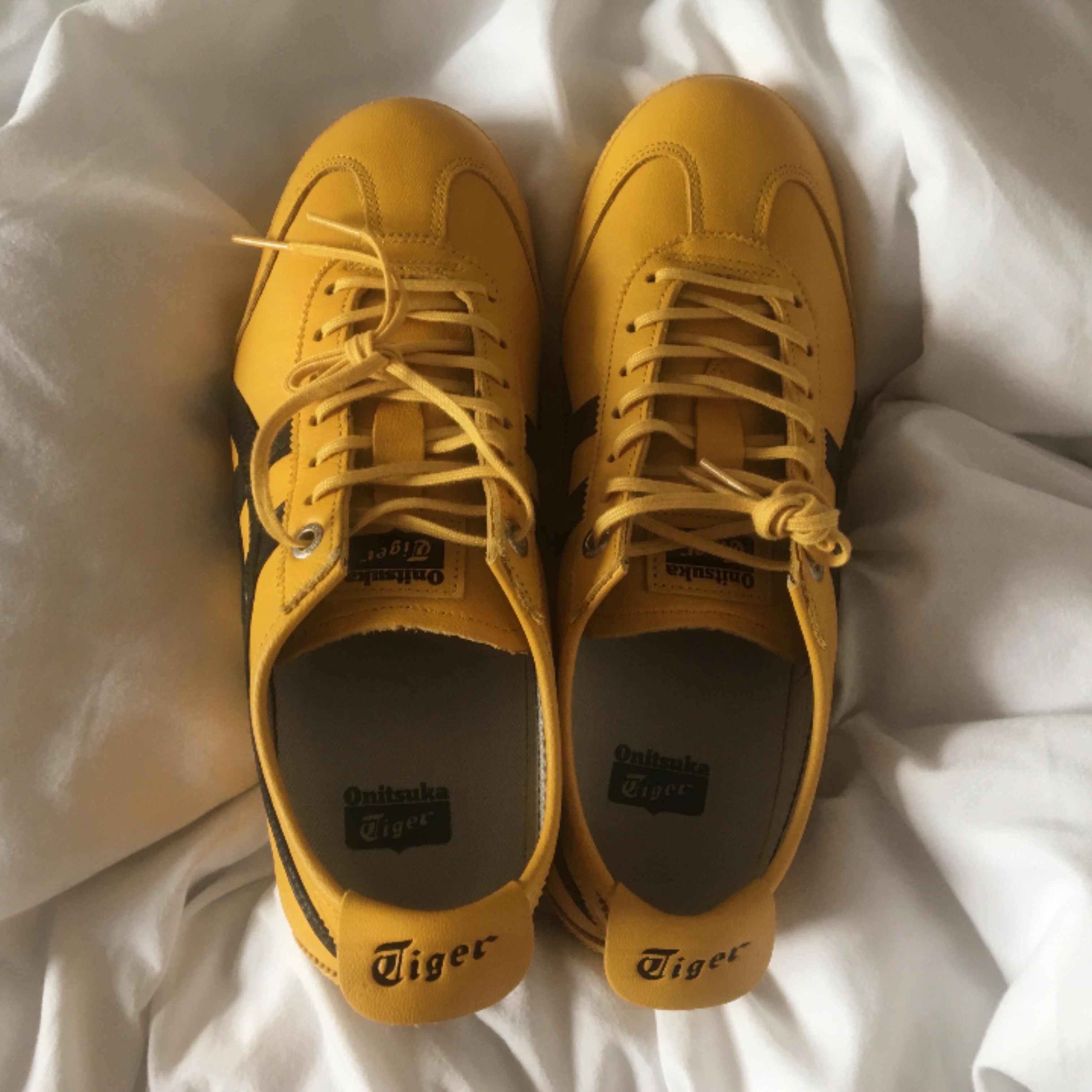 Onitsuka Tiger Mexico 66 SD Yellow Black 착용 스타일 - 1
