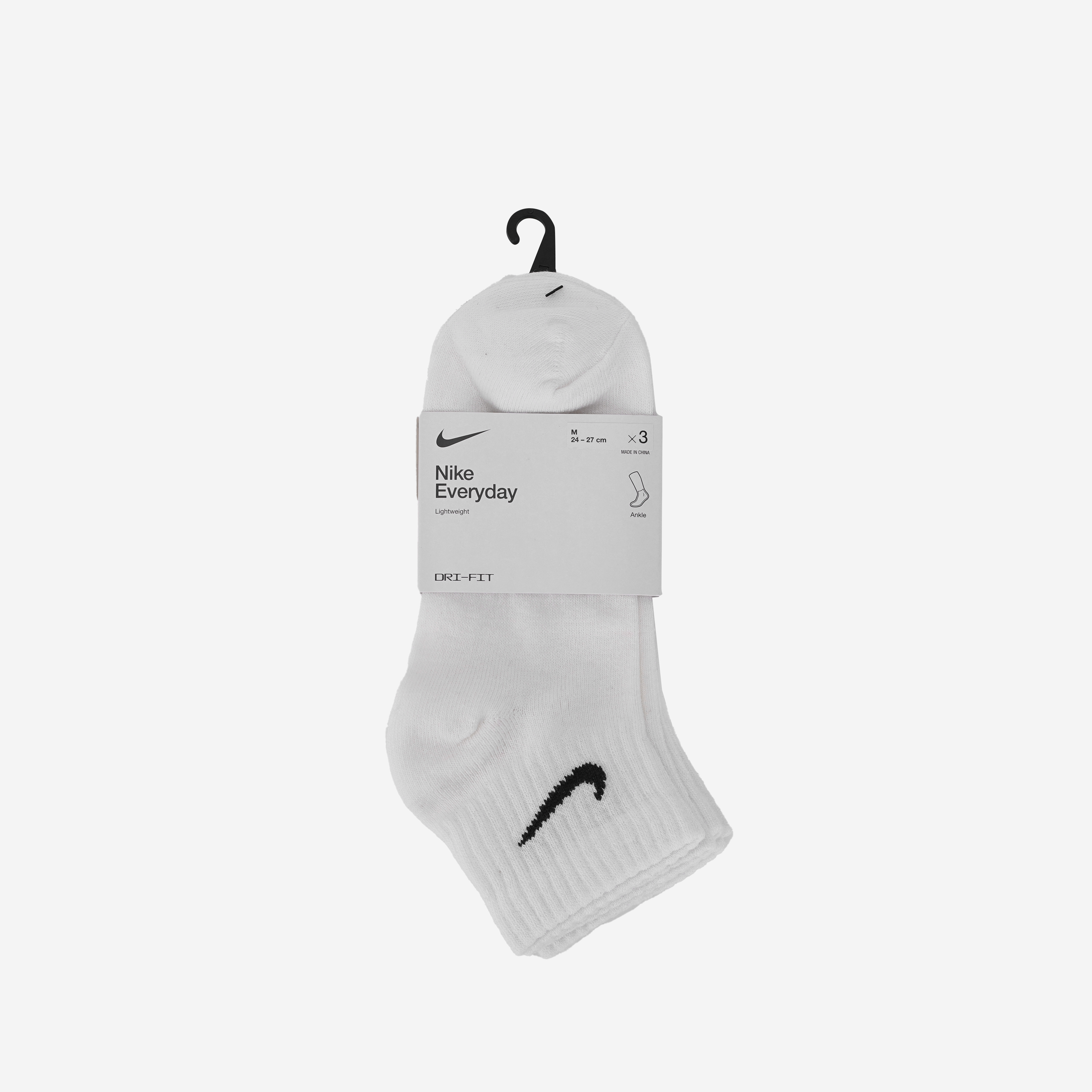 Nike Everyday Lightweight Training Ankle Socks White Black (3 Pack/Korean Ver.)