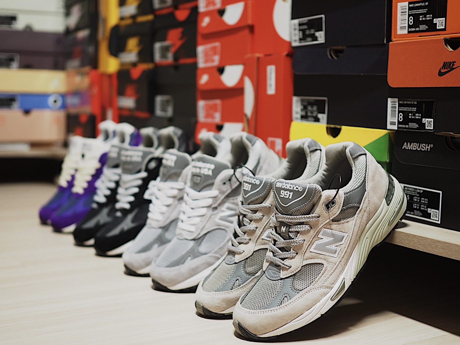 New Balance 993 Made in USA Black - D Standard, New Balance 993 Made in USA Grey - D Standard 착용 스타일 - 3