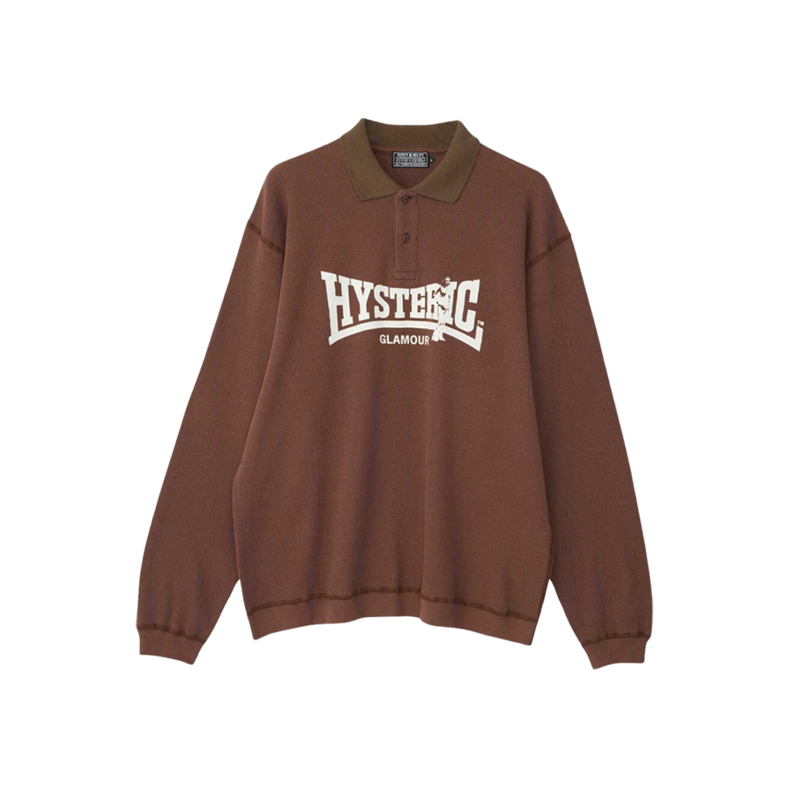 Hysteric Glamour Compression Logo Shirt Brown 상세 이미지 1