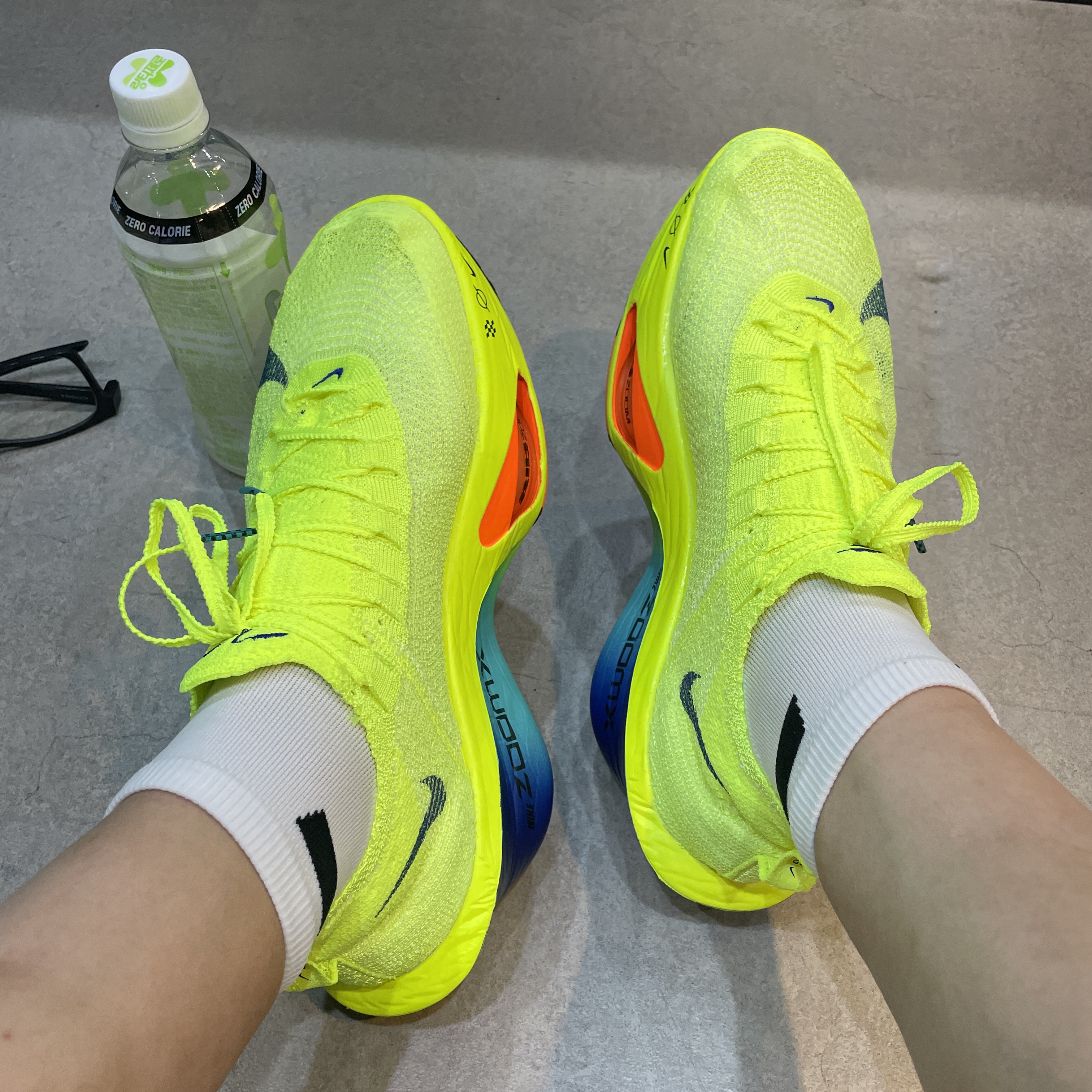 Nike Air Zoom Alphafly Next% 3 Volt 착용 스타일