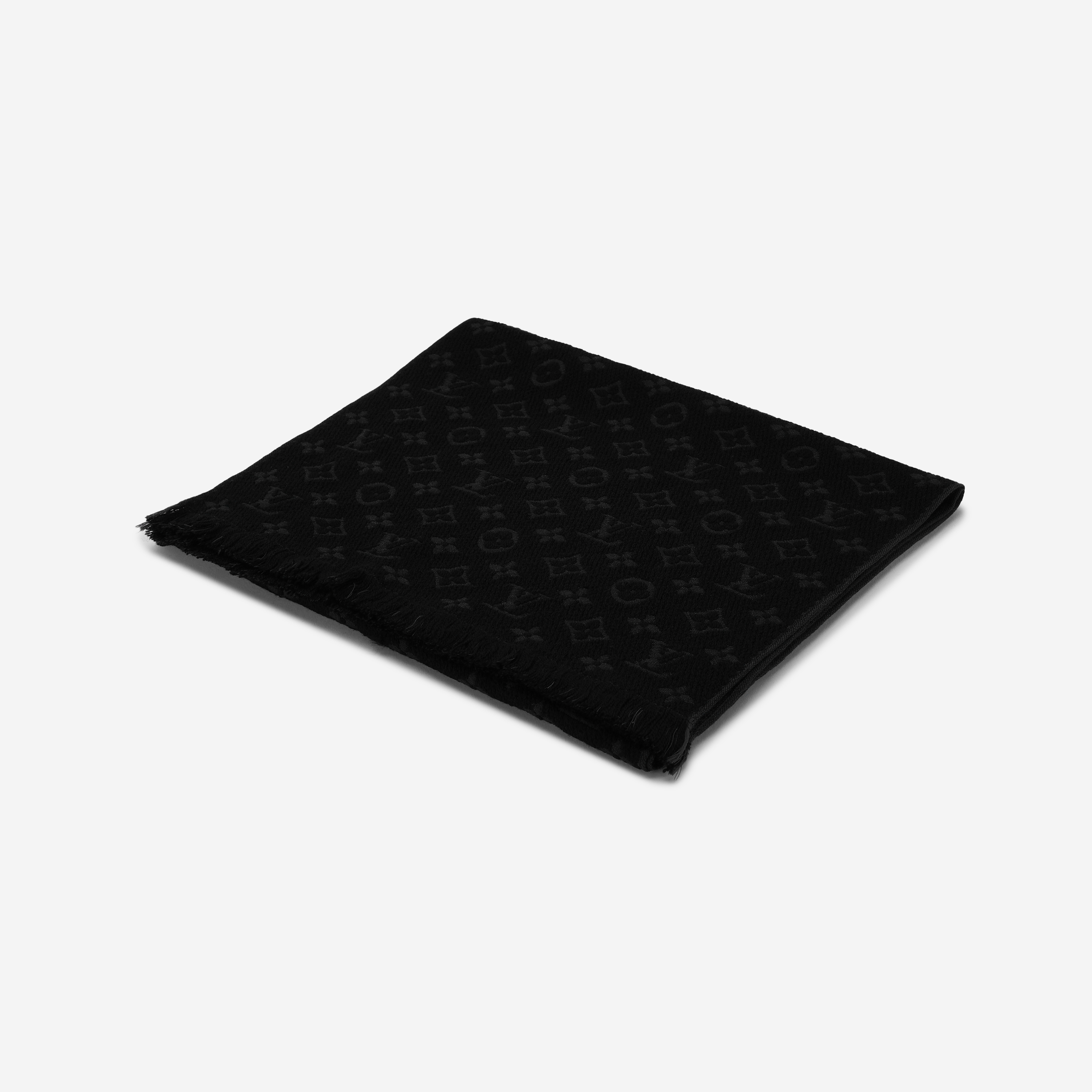 Louis Vuitton Monogram Classic Muffler Black