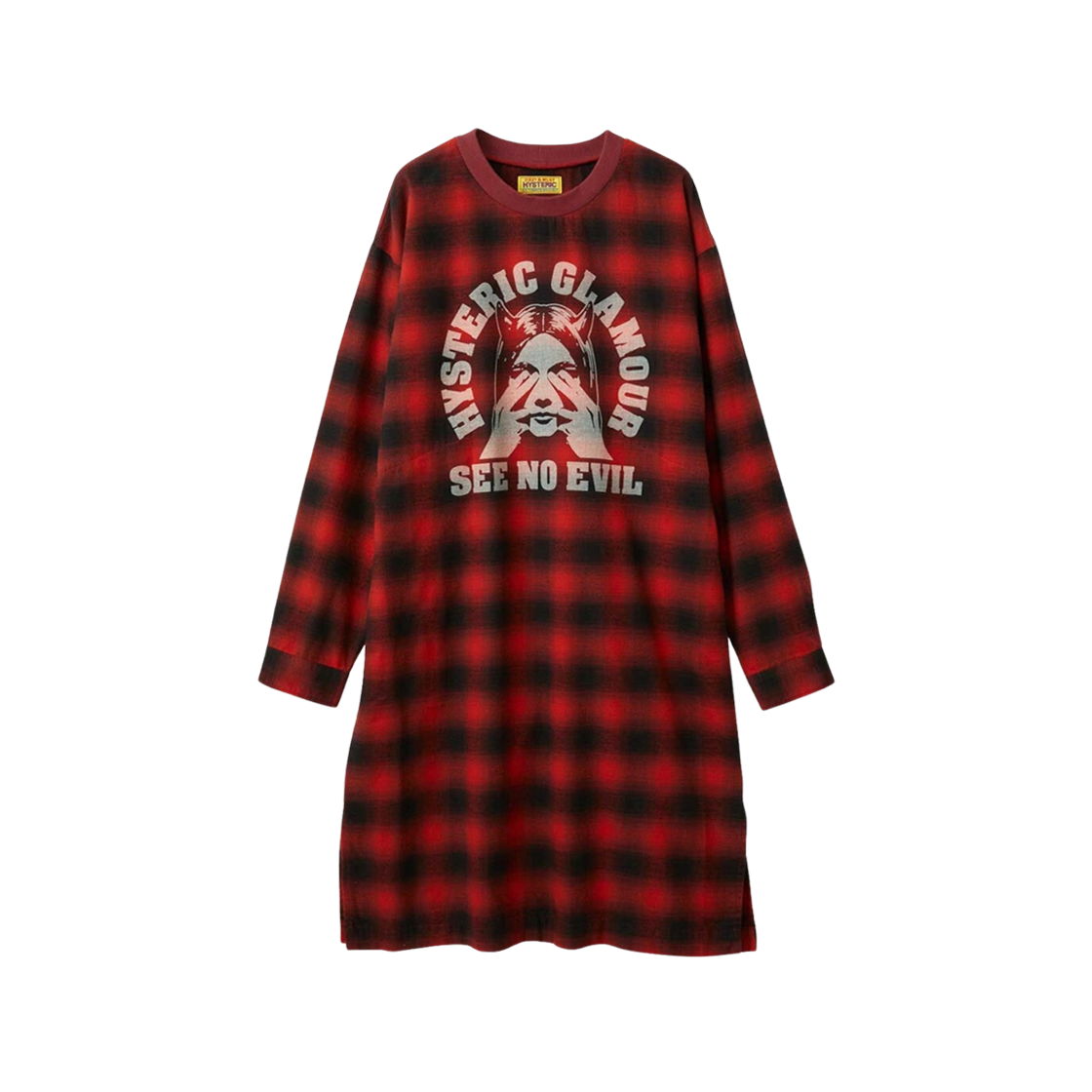 (W) Hysteric Glamour See No Evil Pullover Dress Red 상세 이미지 1