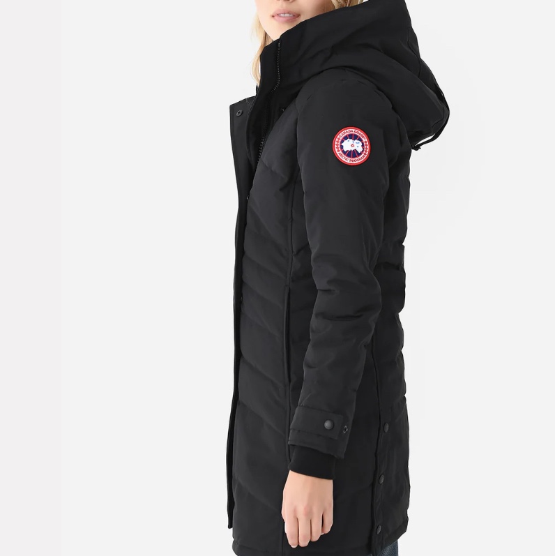 (W) Canada Goose Lorette Parka Heritage Black 착용 스타일 - 3