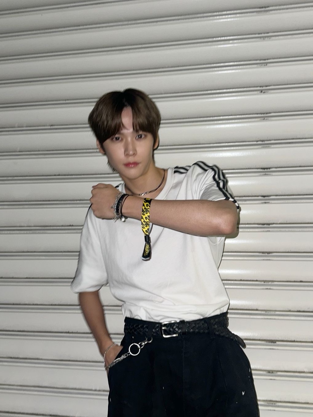 (W) Adidas 3S T-Shirt White - KR Sizing 착용 스타일 - 3
