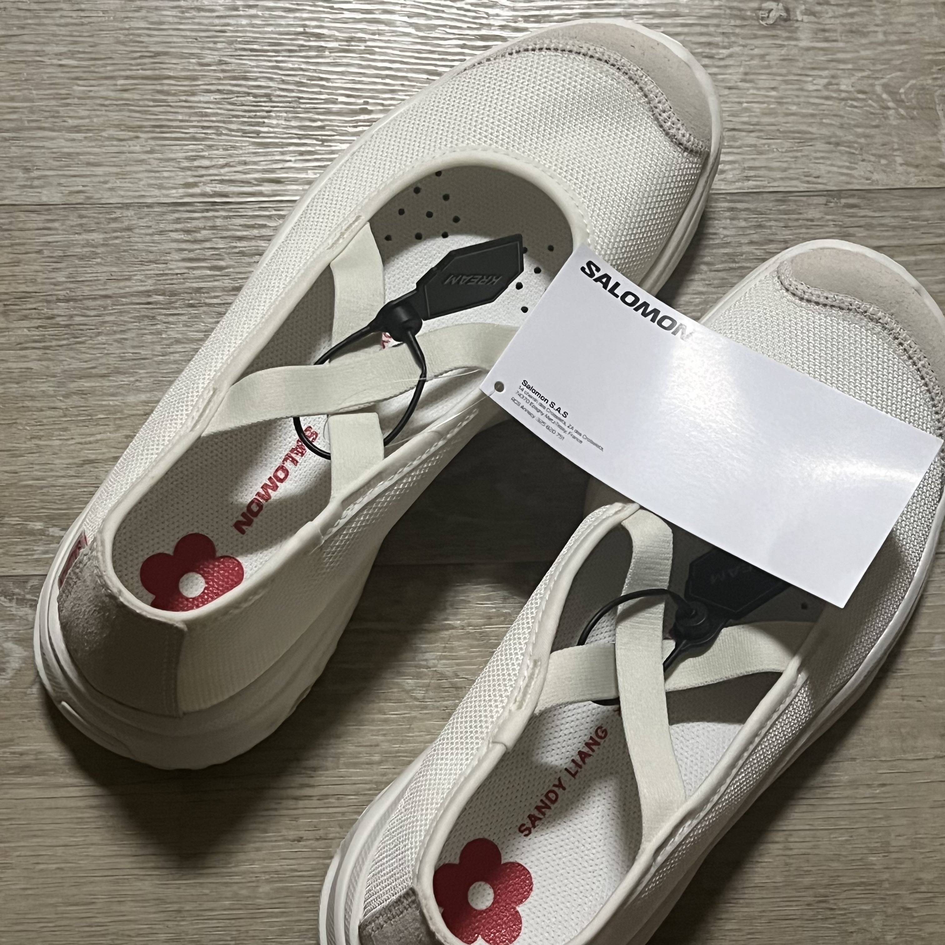 Salomon x Sandy Liang RX Marie Jeanne Vanilla Ice 착용 스타일 - 2