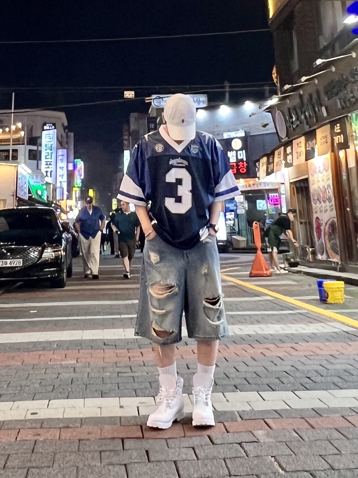 [30%적립] Polo Ralph Lauren Cotton Chino Ball Cap White 착용 스타일