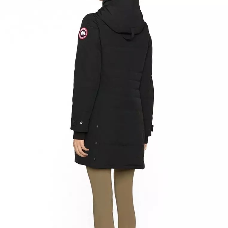 (W) Canada Goose Lorette Parka Heritage Black 착용 스타일 - 2