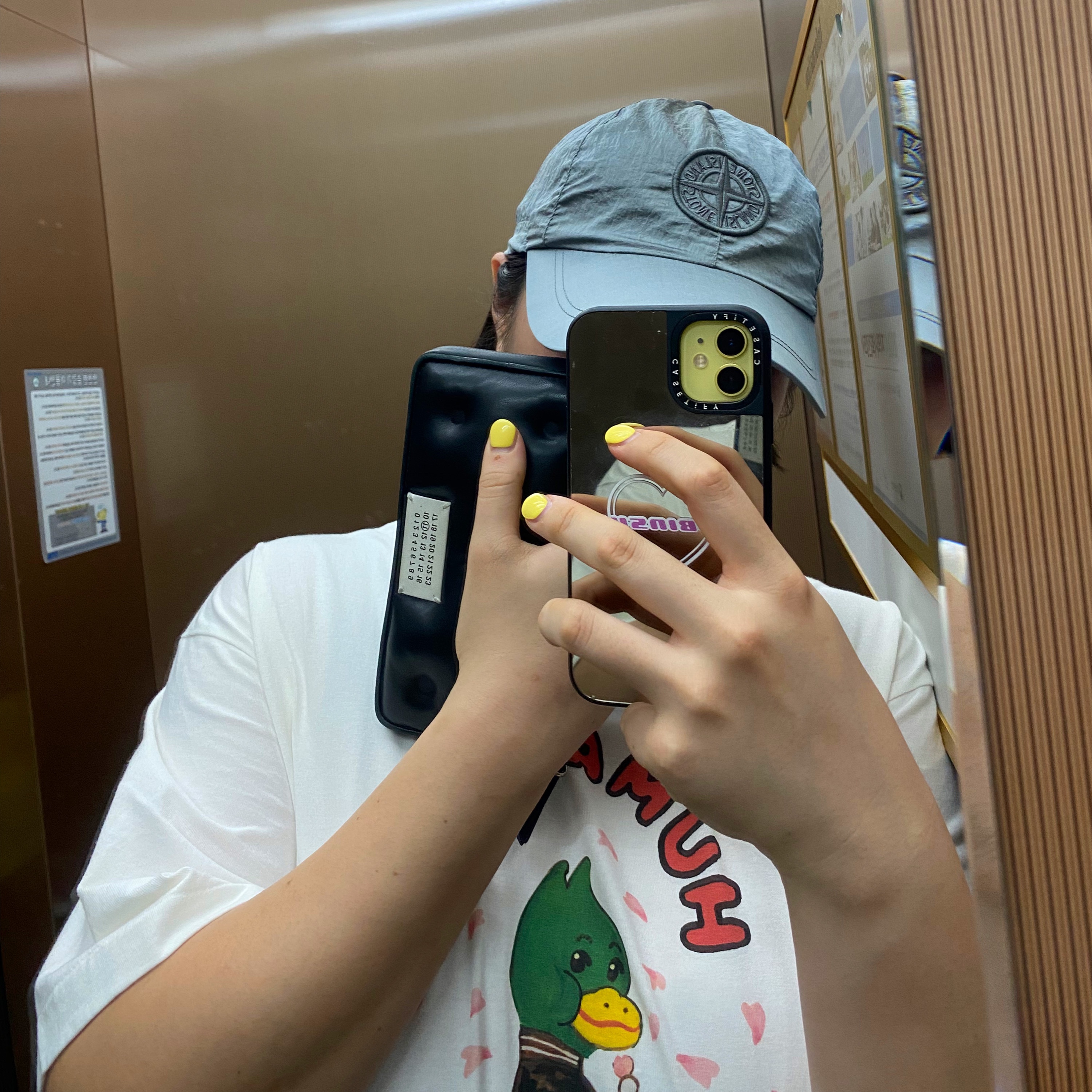 Stone Island 99576 Nylon Metal 6-Panel Cap Aqua - 22FW, Maison Margiela Glam Slam Wallet Black 착용 스타일
