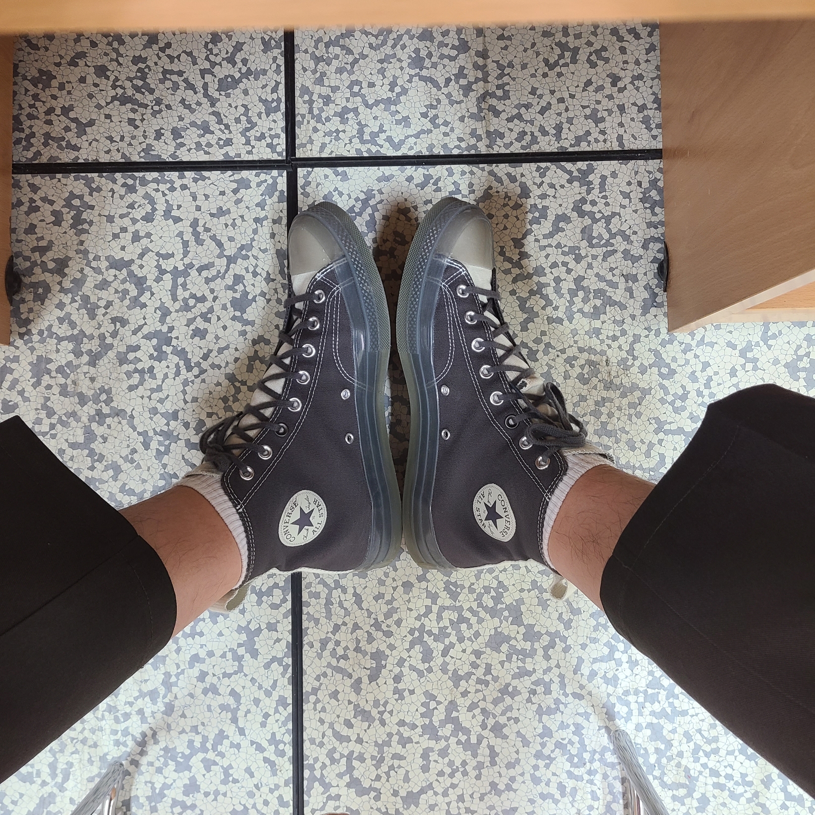 Converse x A-Cold-Wall Chuck 70 Hi Pavement 착용 스타일