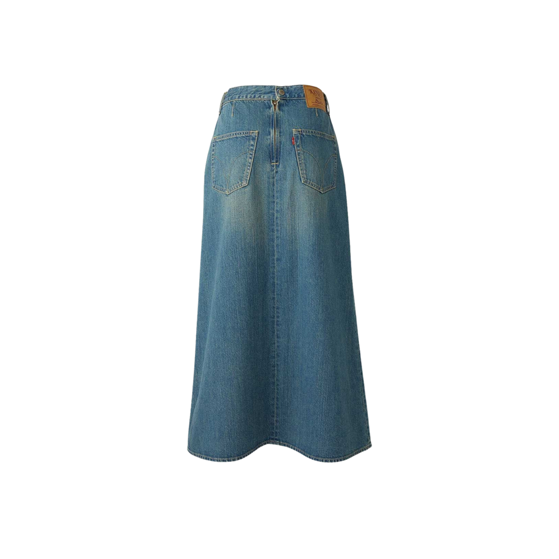 (W) Hysteric Glamour Hysteric Girls Slit Denim Long Skirt Light Indigo Blue 상세 이미지 2