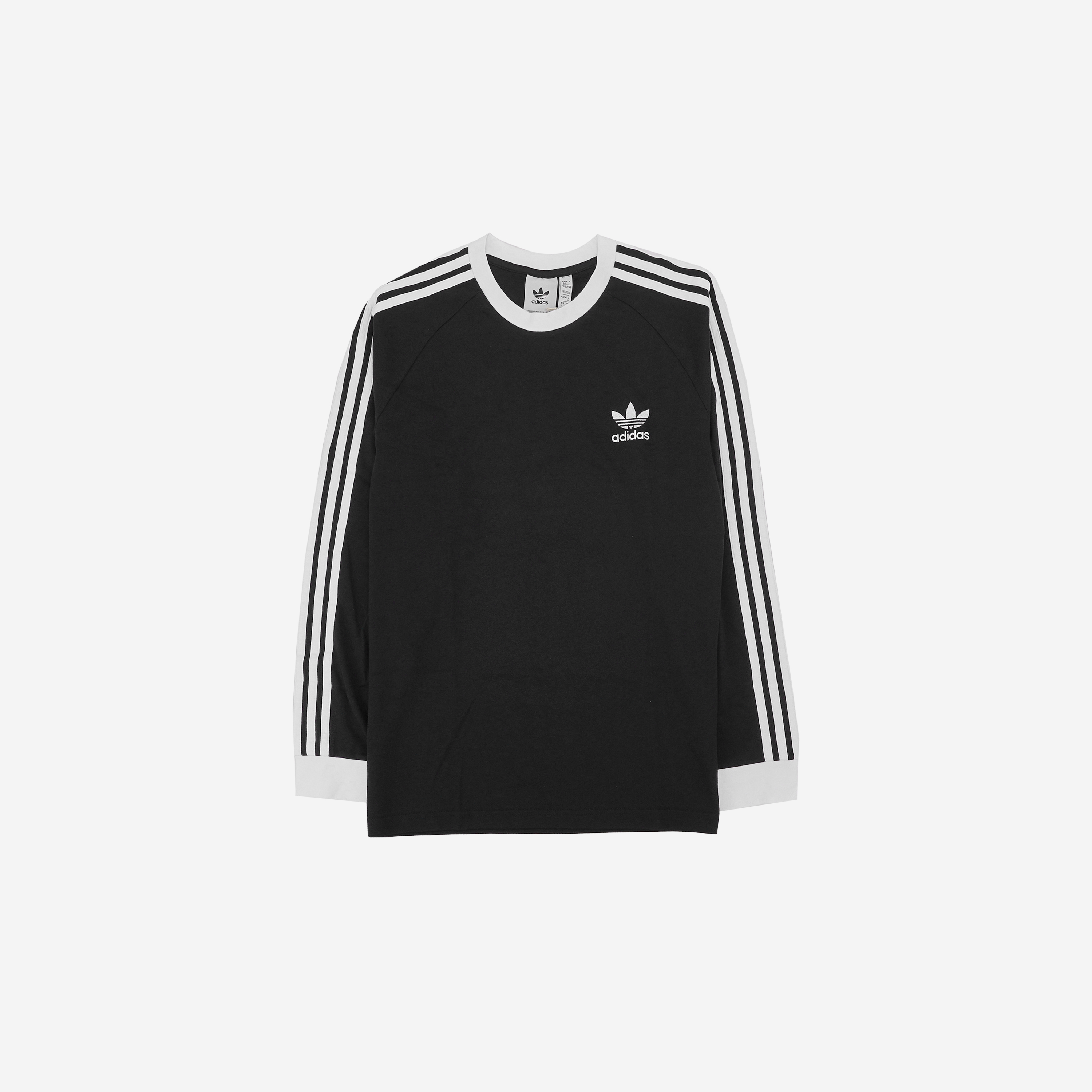 Adidas Adicolor Classic 3-Stripes Long Sleeve T-Shirt Black - KR Sizing