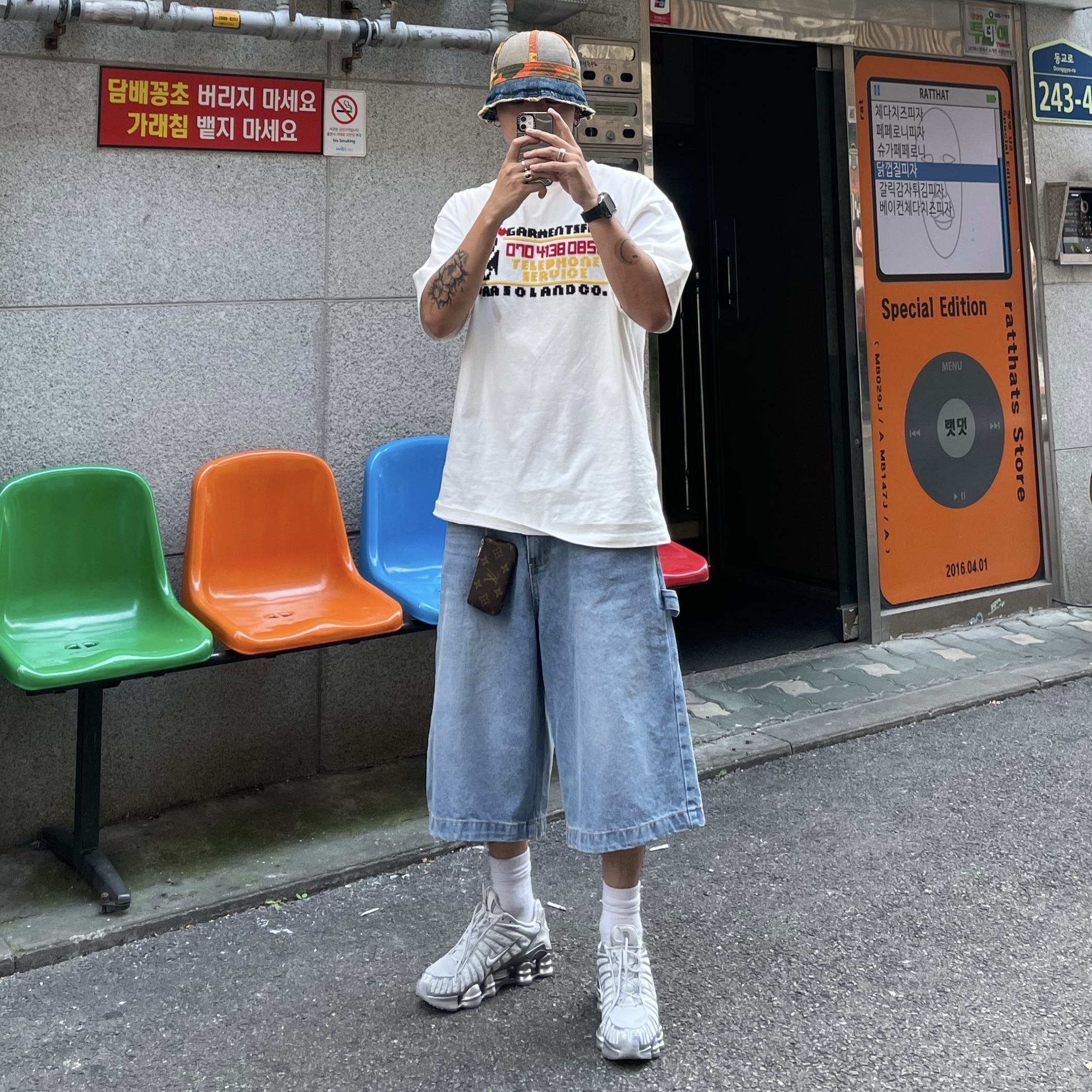 (W) Nike Shox TL Pure Platinum and Metallic Silver 착용 스타일