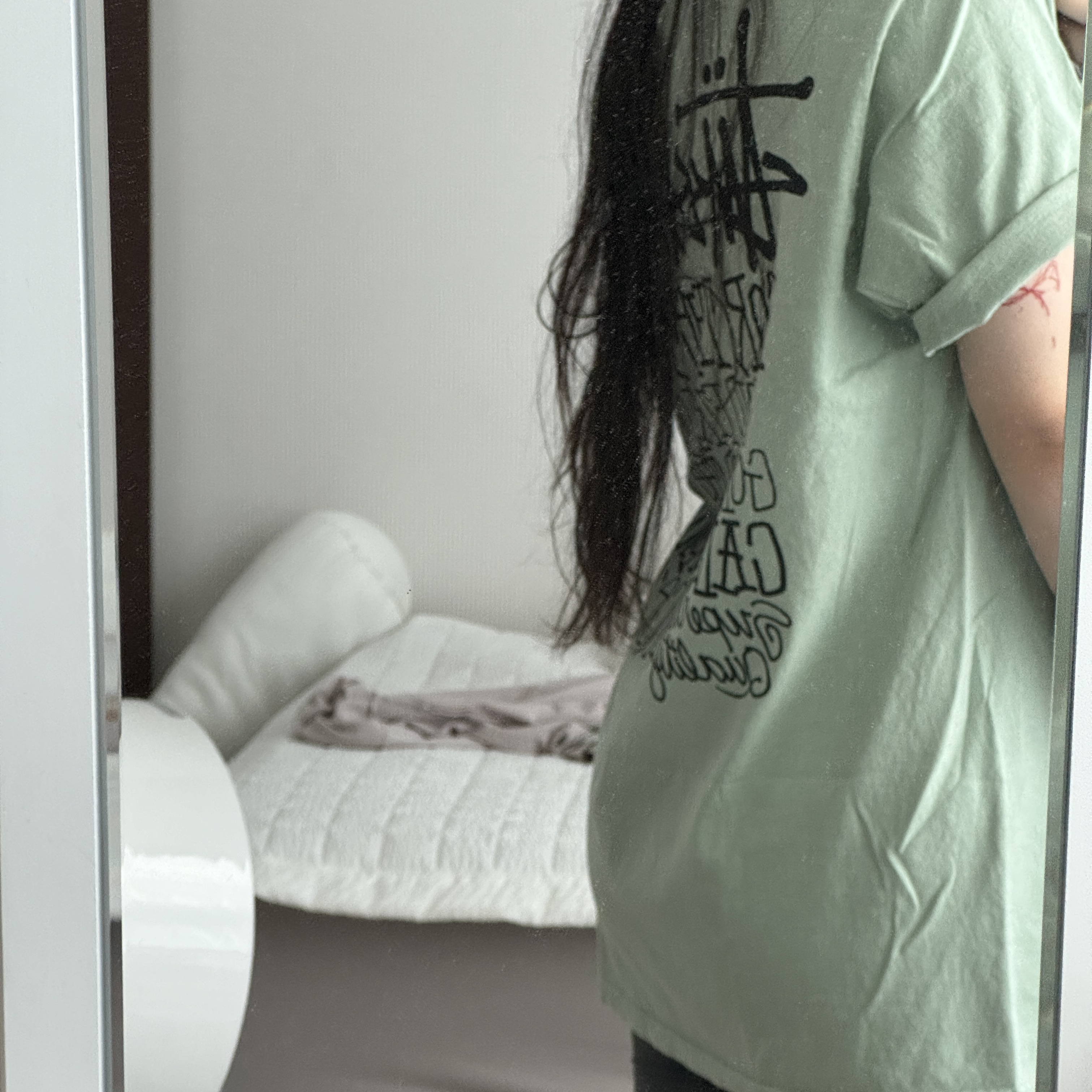 Stussy California Grown Pigment Dyed T-Shirt Granite 착용 스타일 - 2