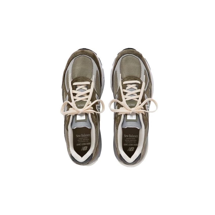 New Balance x Aime Leon Dore 990v4 Made in USA Red Clay Cream 착용 스타일 - 4