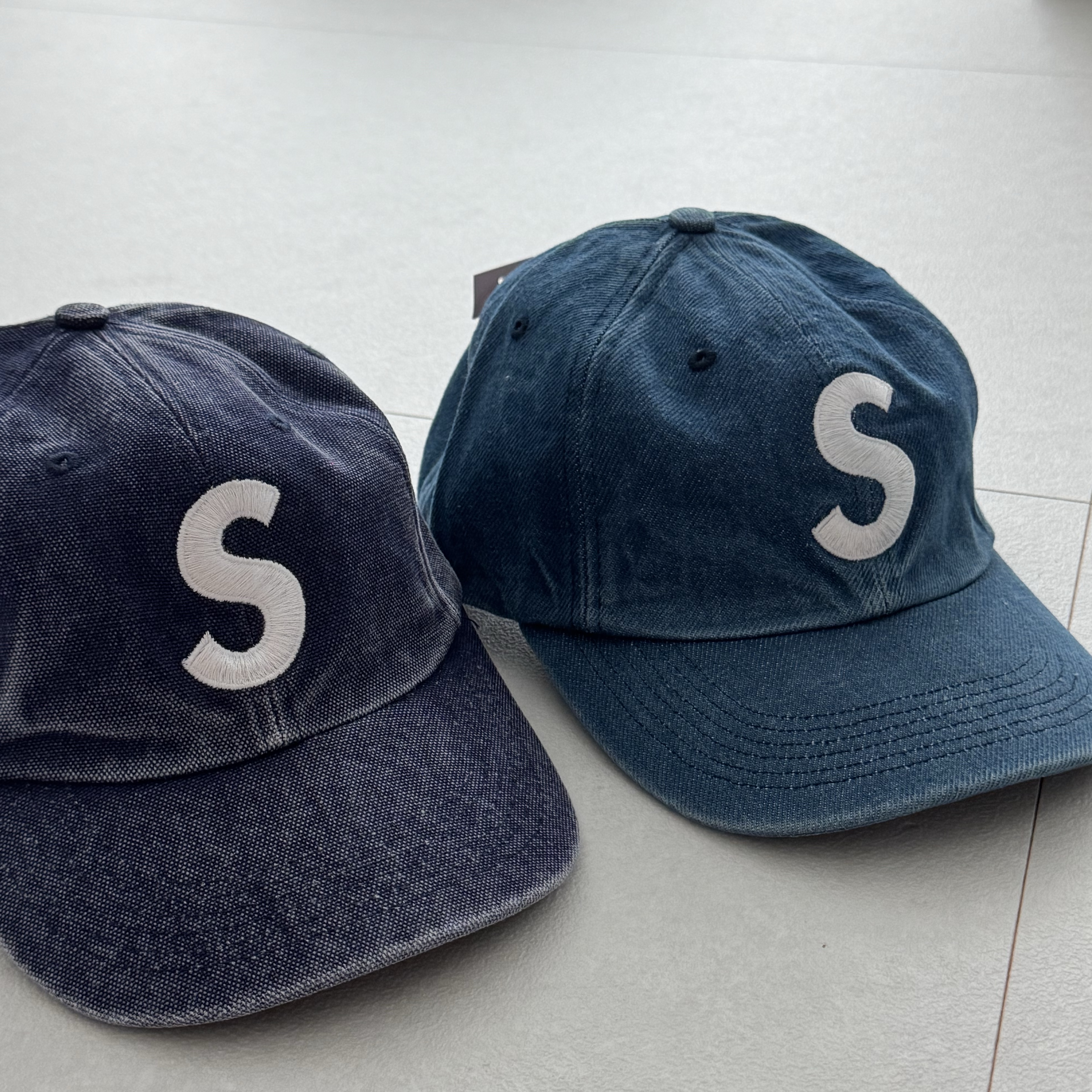 Supreme Pigment S Logo 6-Panel Denim - 24FW 착용 스타일