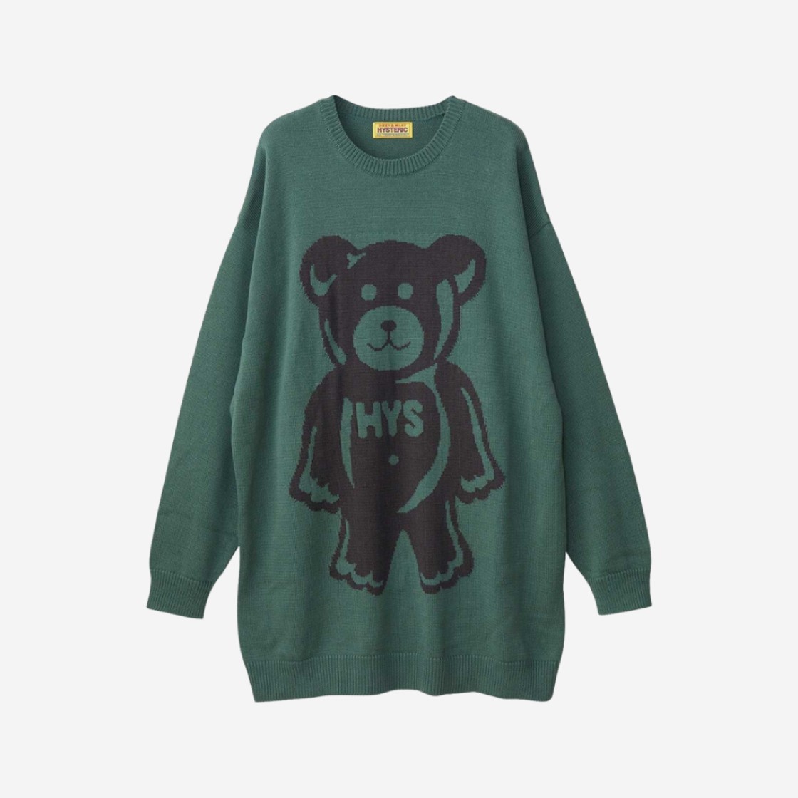 (W) Hysteric Glamour Gumi Bear Jacquard Dress Green 상세 이미지 1