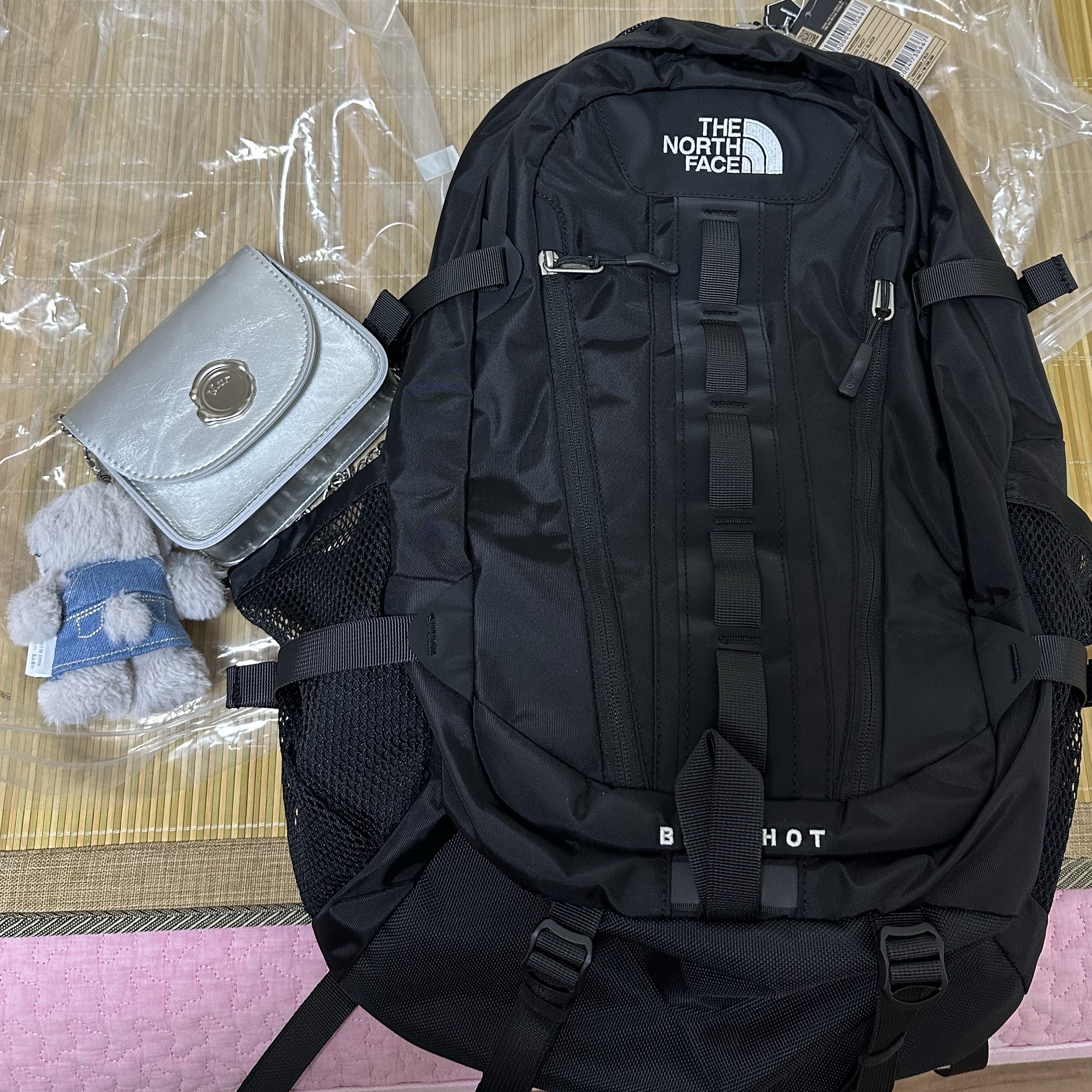 The North Face Big Shot Black 착용 스타일