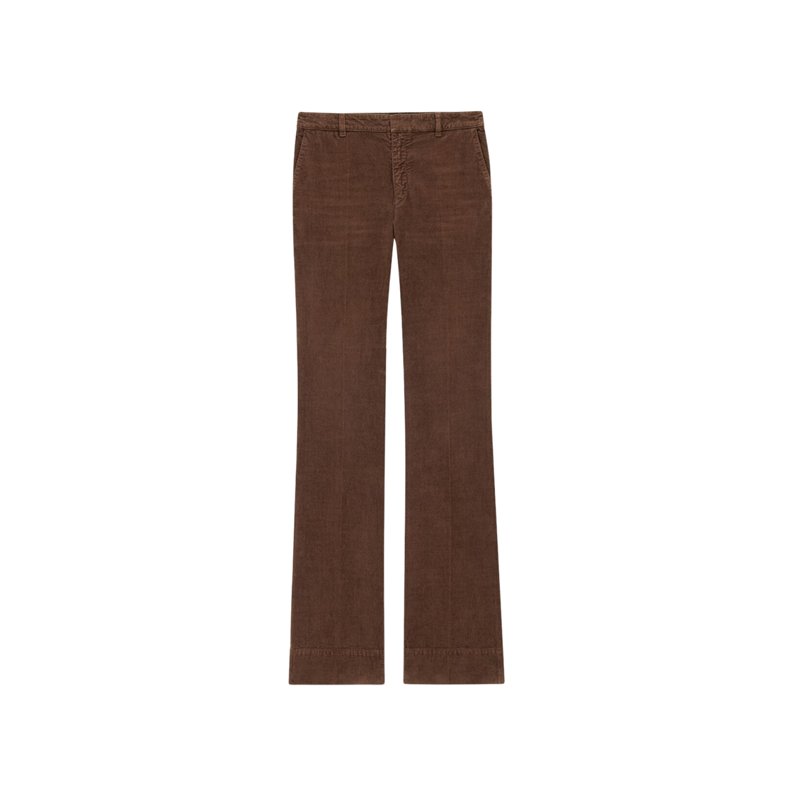 (W) Saint Laurent Bootcut Pants In Corduroy Brown 상세 이미지 1