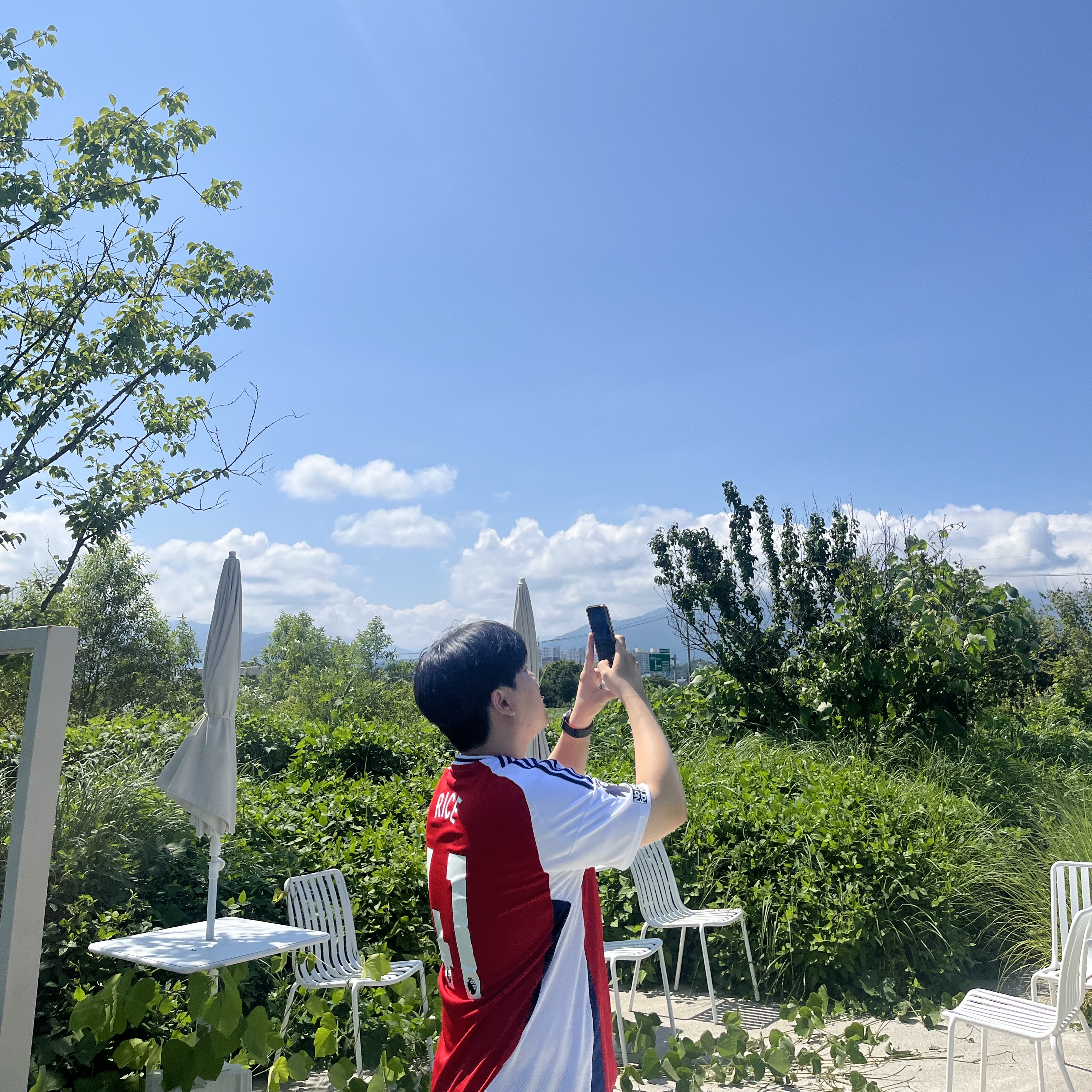 Adidas Arsenal 2024/25 Home Jersey Better Scarlet White - KR Sizing (Non Marking Ver.) 착용 스타일 - 3