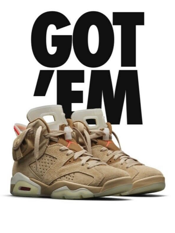Jordan 6 x Travis Scott Retro SP British Khaki 착용 스타일 - 2