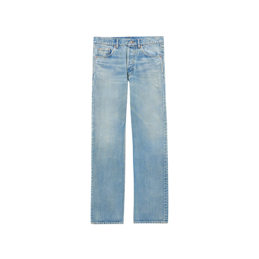 SAINT LAURENT PARIS｜JEANS (527379 YO507 4741) Saint Laurent Distressed jeans | sneakers with logo saint