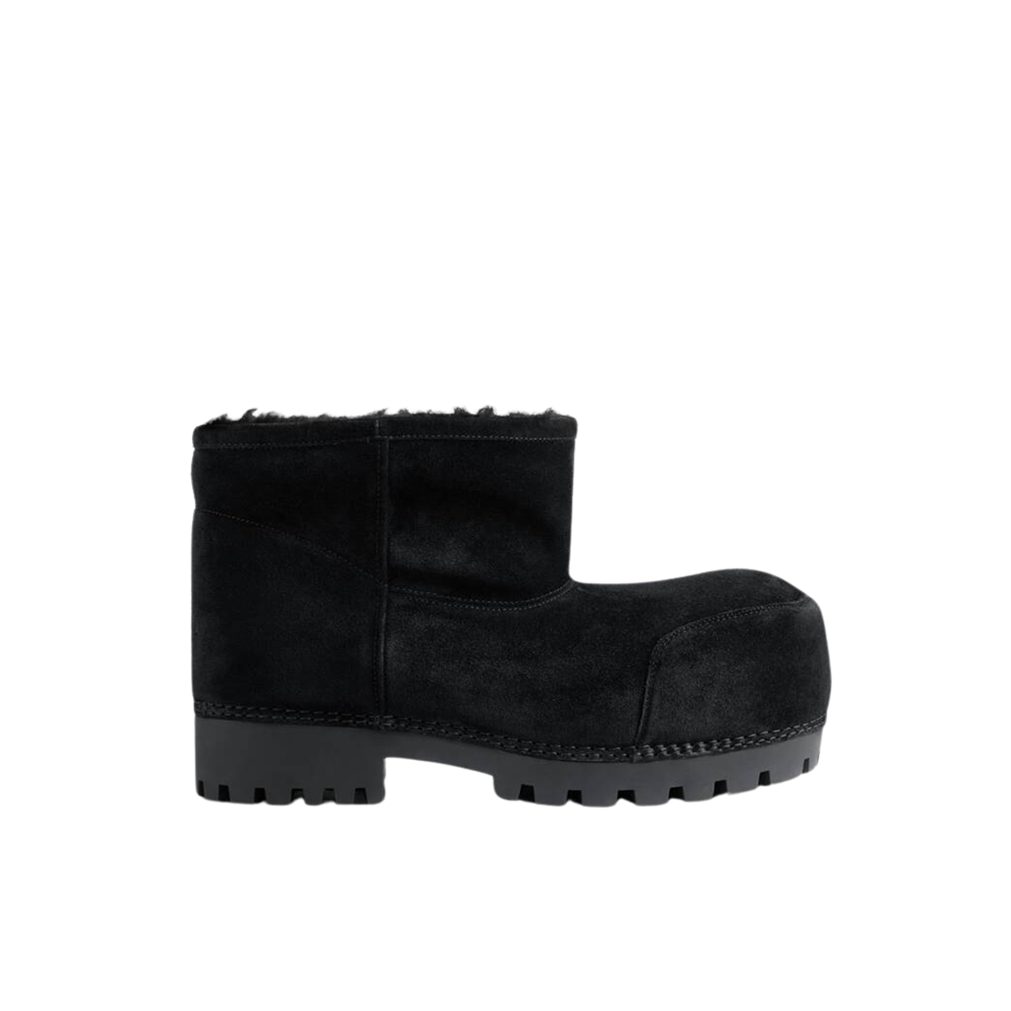 Balenciaga Alaska Fur Bootie Black 상세 이미지 1