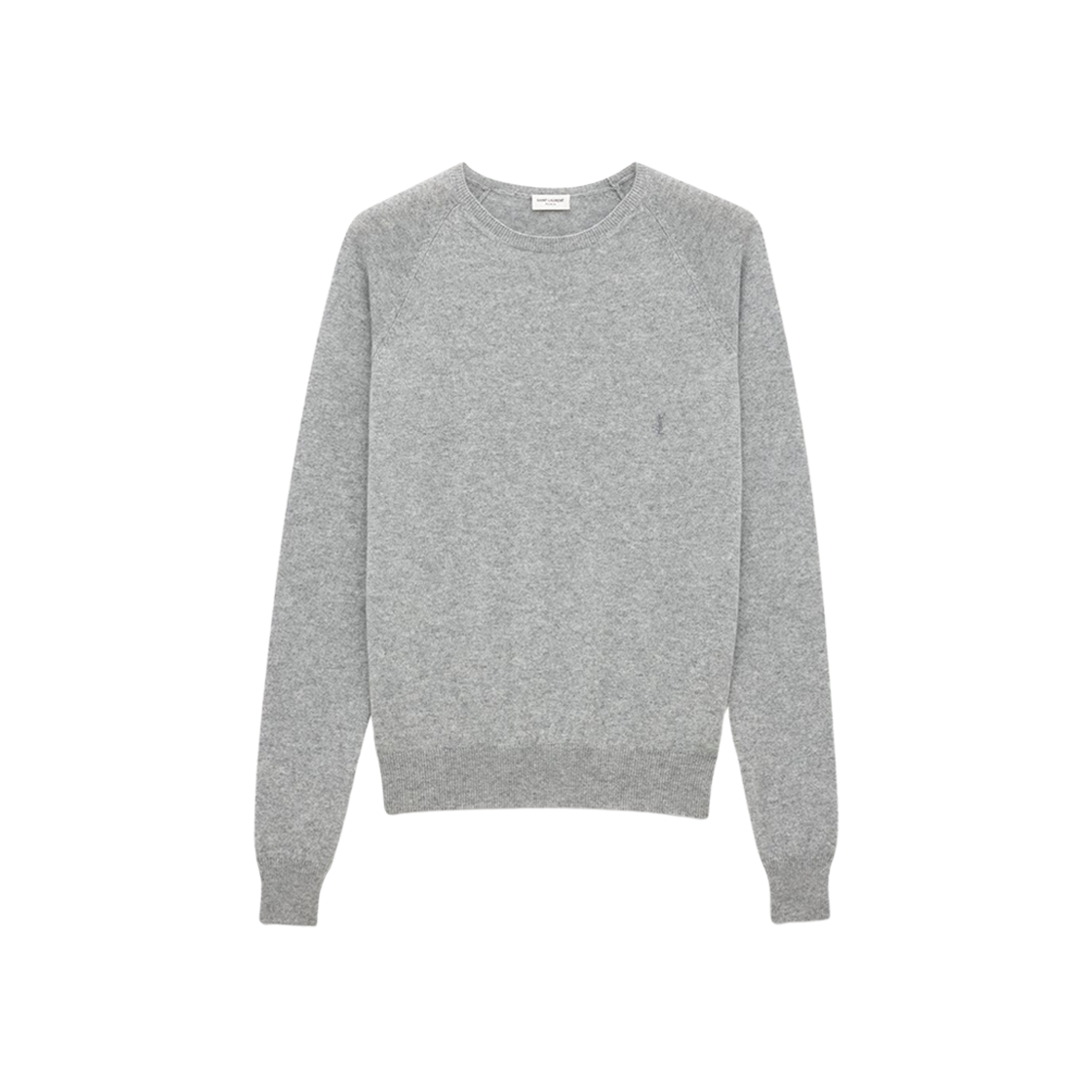 Saint Laurent Cassandre Sweater In Cashmere Gris Chine 상세 이미지 1