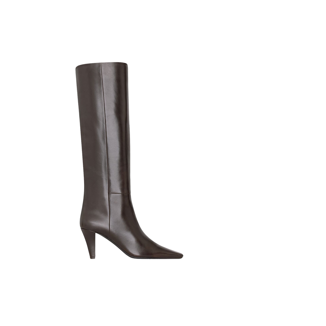 (W) Saint Laurent Jill Boots In Smooth Leather Dark Chocolate 상세 이미지 1