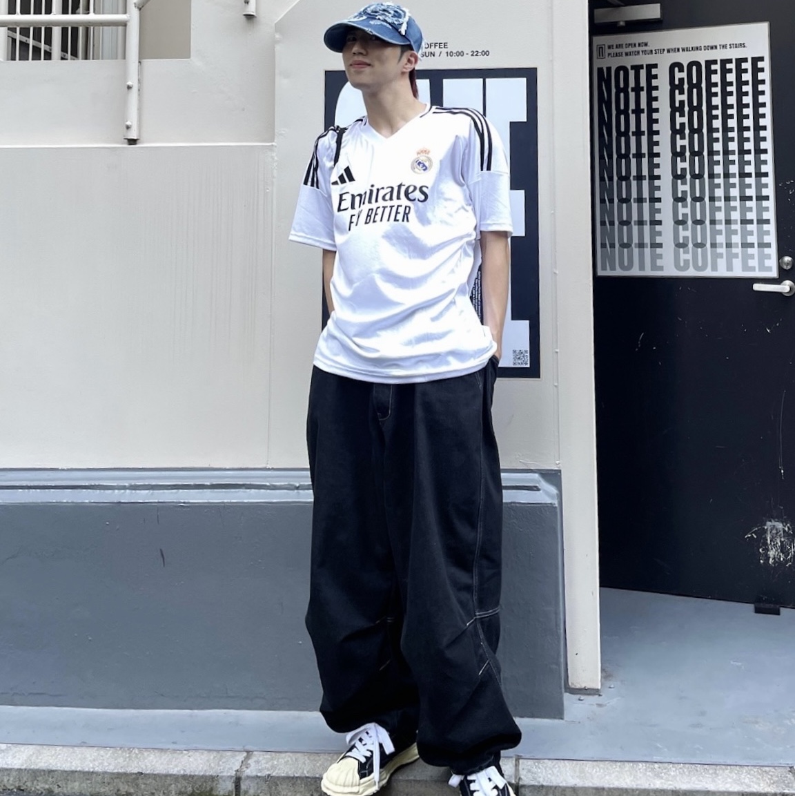 Adidas Real Madrid 2024/25 Home Jersey White - KR Sizing (Non Marking Ver.), Maison Mihara Yasuhiro Blakey VL OG Sole Canvas Low-top Sneakers Black 착용 스타일