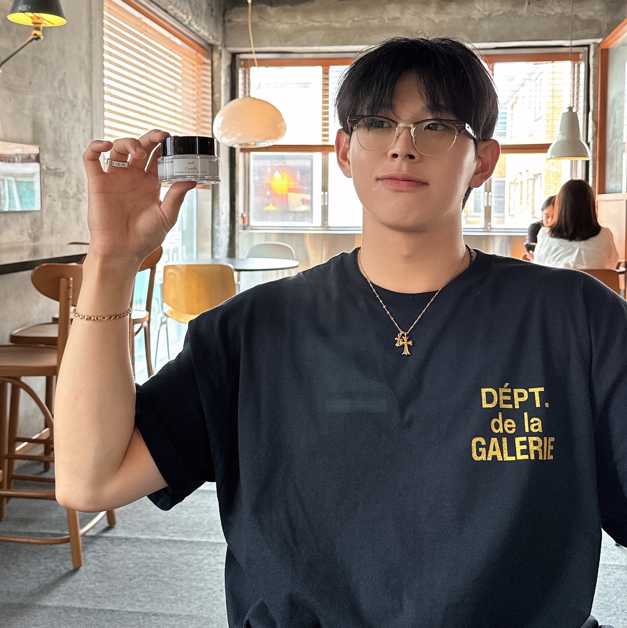 Gallery Dept. French T-Shirt Black 착용 스타일 - 1
